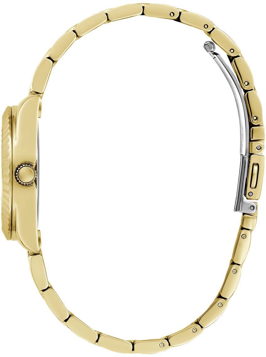 Guess Quarzuhr »MINI LUNA«, Armbanduhr, Damenuhr, Edelstahlarmband
