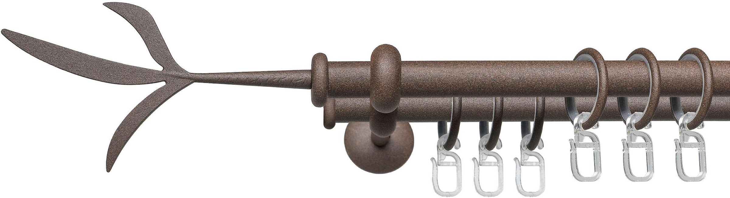 Liedeco Gardinenstange "Esp Zweig" Ø 16 mm 2 läufig-läufig Fixmaß 2-läufig günstig online kaufen