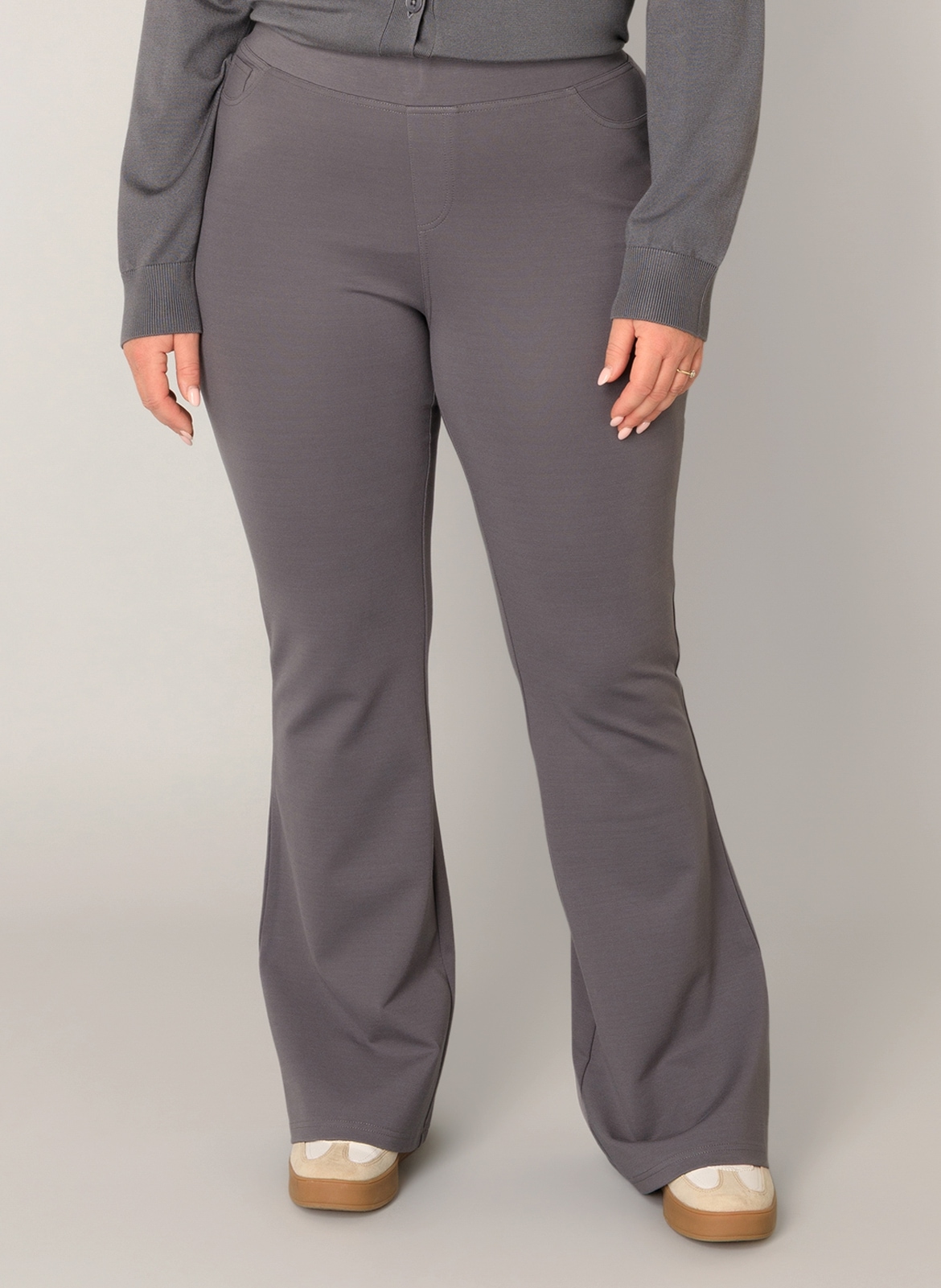 Base Level Curvy Treggings "Allie", Aktuelle Boocut-Form günstig online kaufen