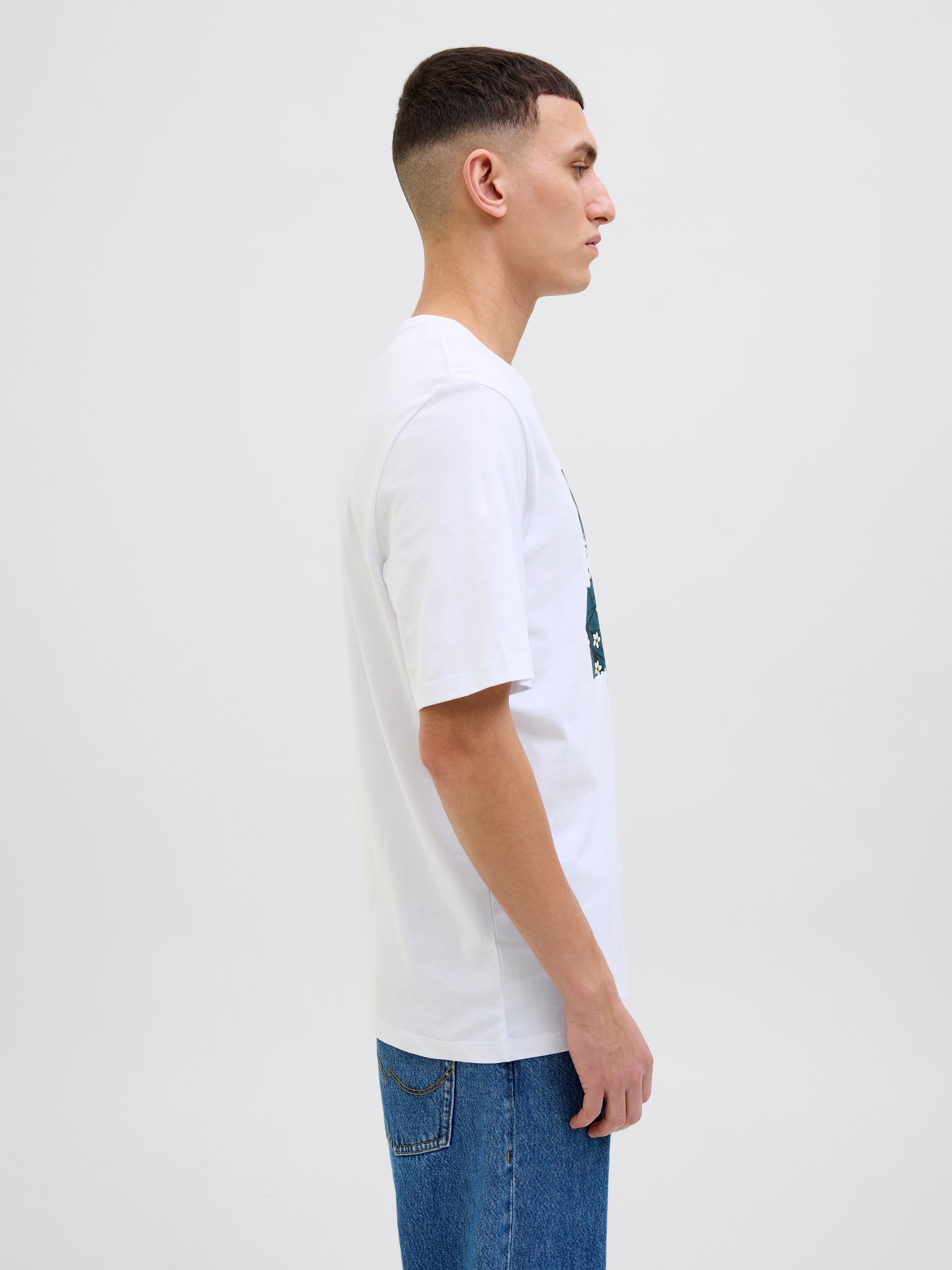 Jack & Jones Print-Shirt "JJHAWAII SHAPE TEE SS CREW NECK" günstig online kaufen