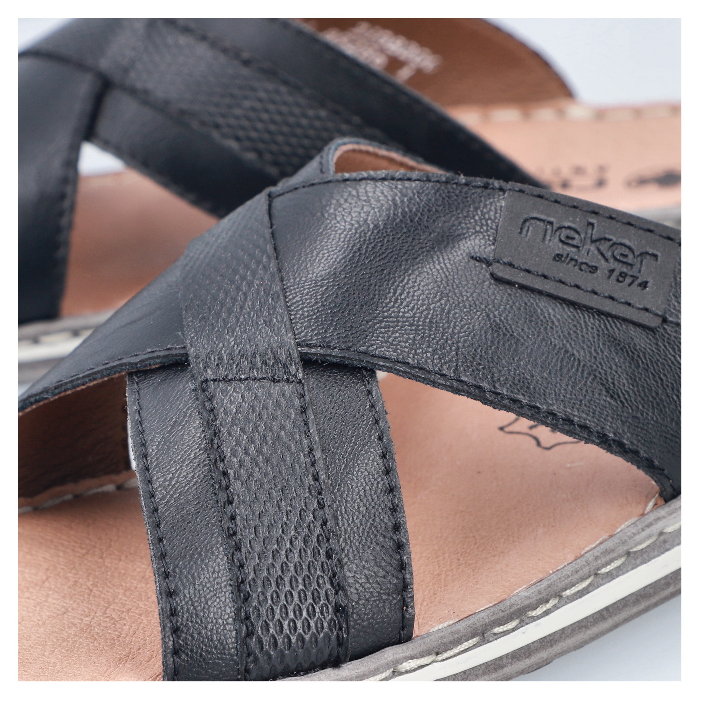 Rieker Pantolette Sommerschuh, Strandschuh, Schlappen, Hausschuh mit Label günstig online kaufen