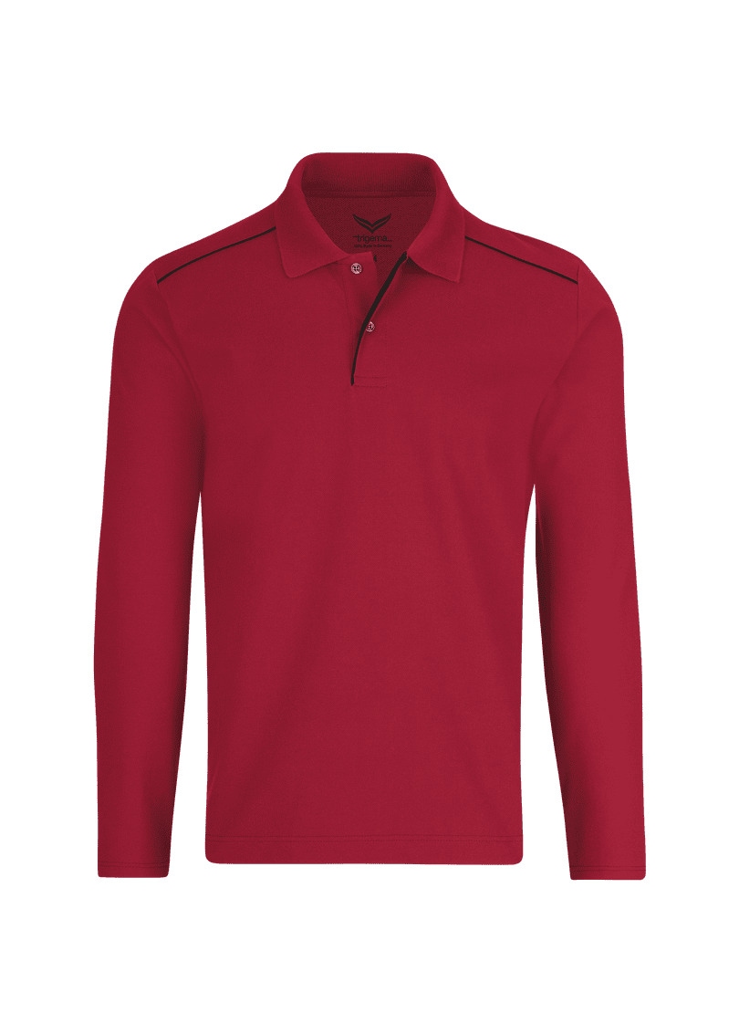 Trigema Poloshirt »TRIGEMA Langarm Poloshirt aus Biobaumwolle«, (1 tlg.)