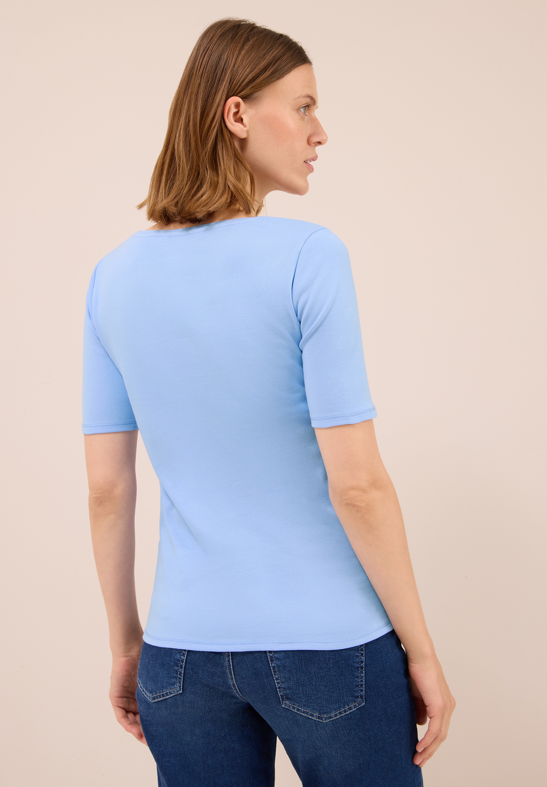 Cecil T-Shirt, in Unifarbe günstig online kaufen