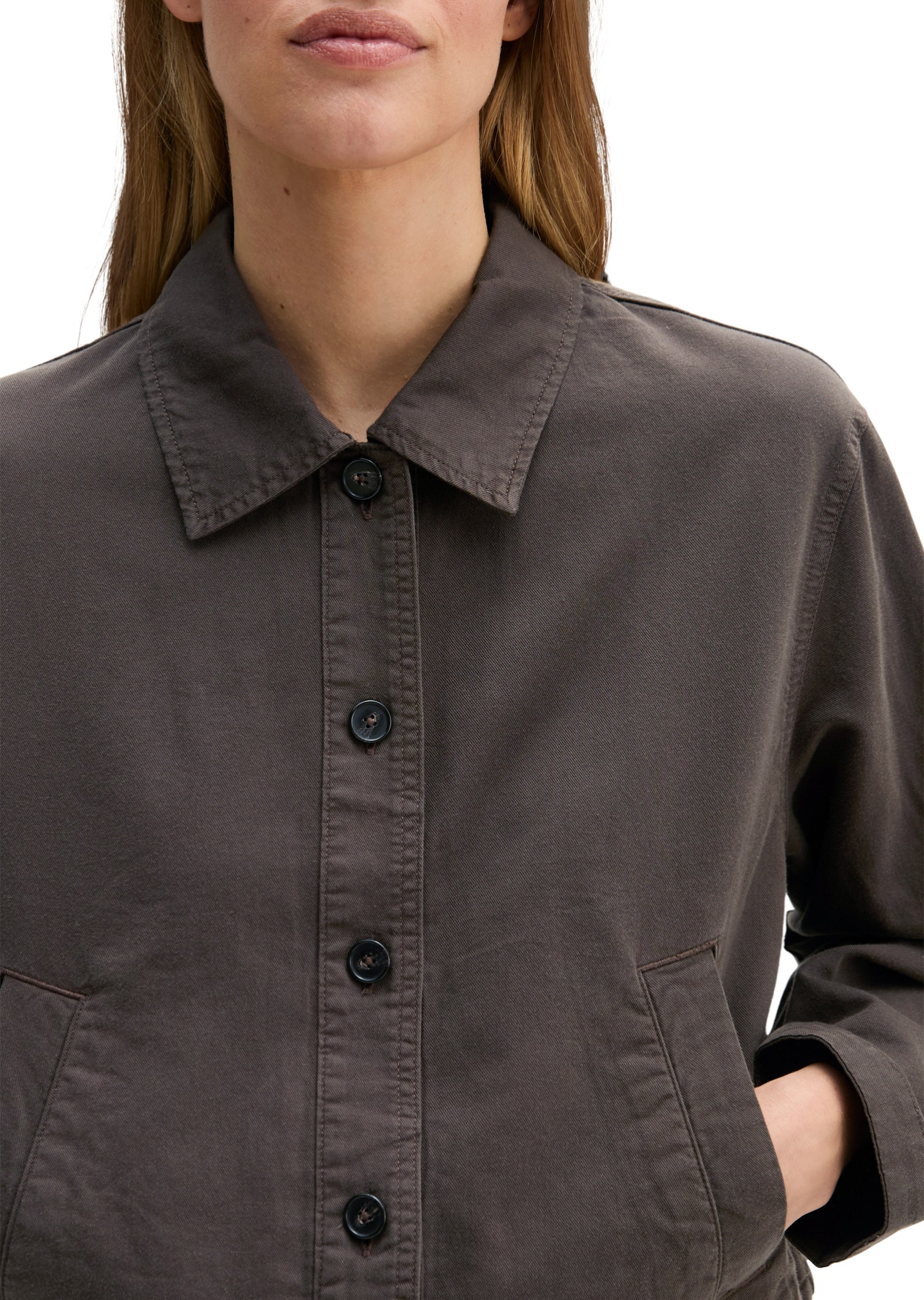 Thumbnail - Marc OPolo Hemdjacke A-Shape aus Organic Cotton-Lyocell-Leinen-Mix