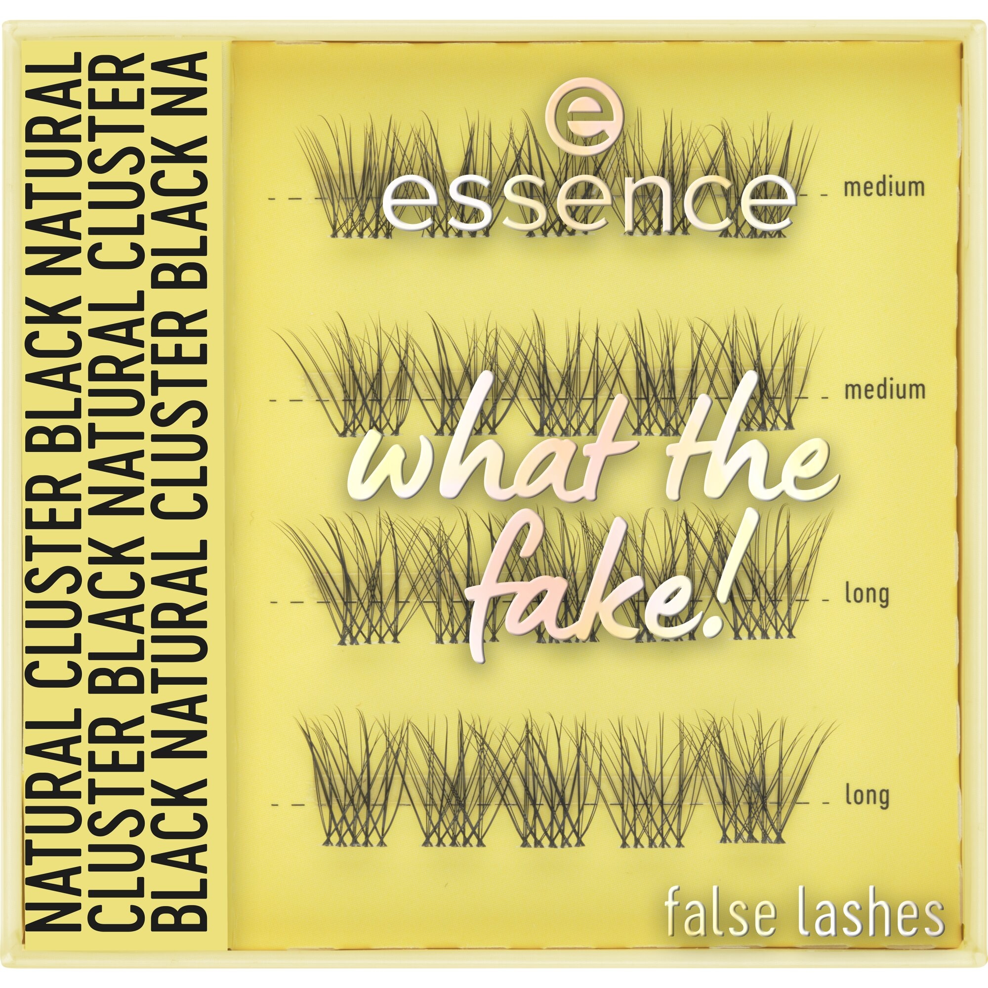 Essence Bandwimpern »WHAT THE FAKE! FALSE LASHES« Cluster-Wimpern mit Falsche-Wimpern-Effekt