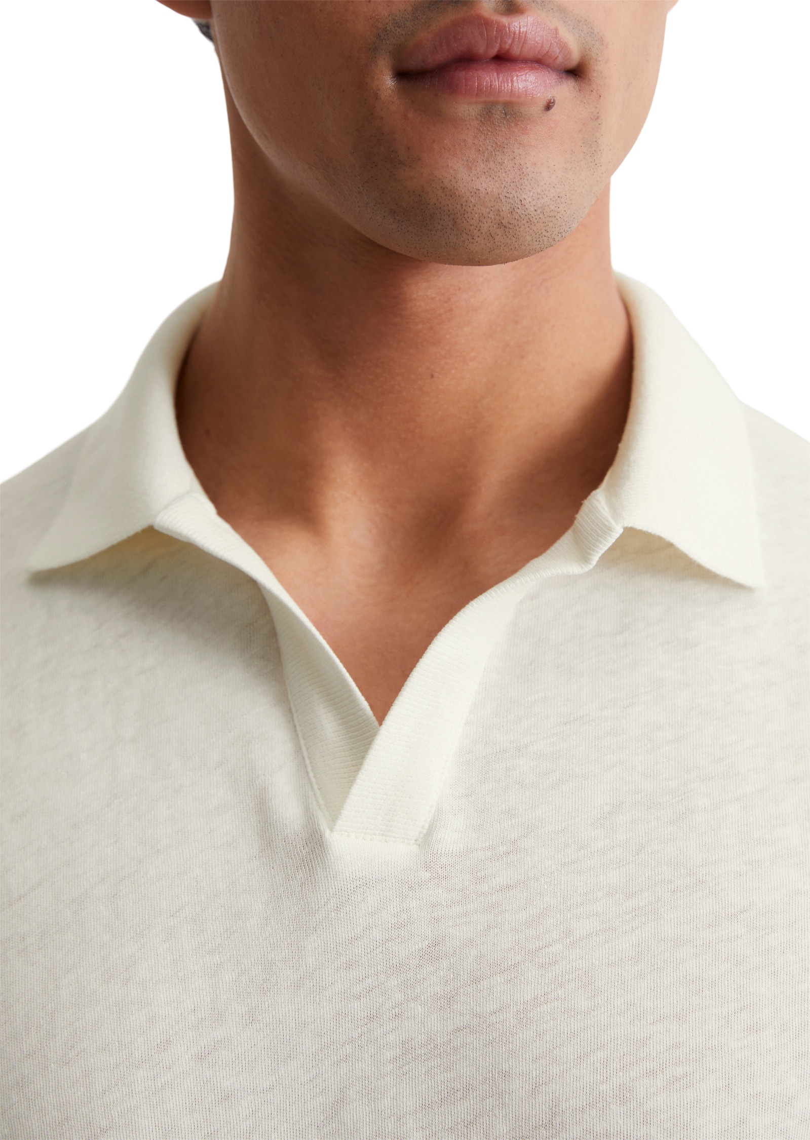 Marc O'Polo Poloshirt »aus Bio-Baumwolle und Leinen«