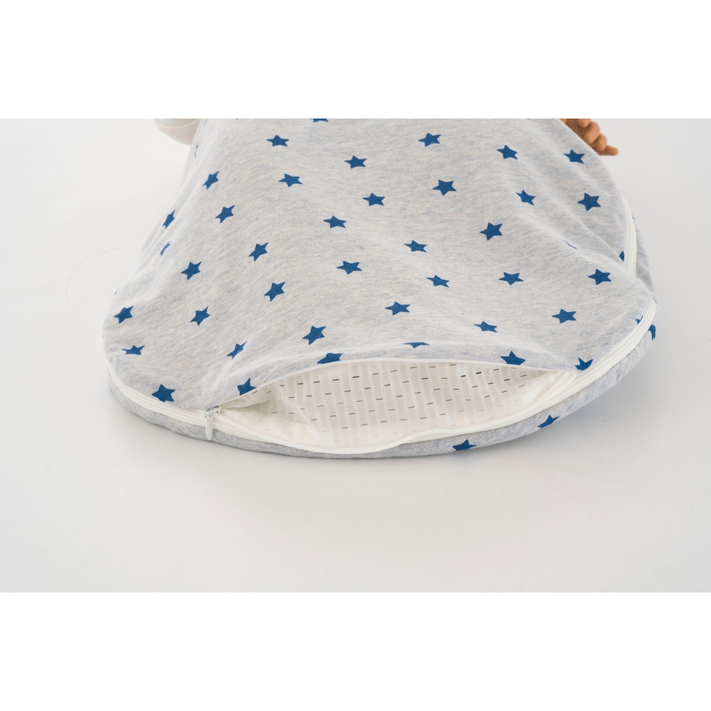 Träumeland Babyschlafsack »2tlg. Set LIEBMICH, Design Sternentraum blau«, (2 tlg.)