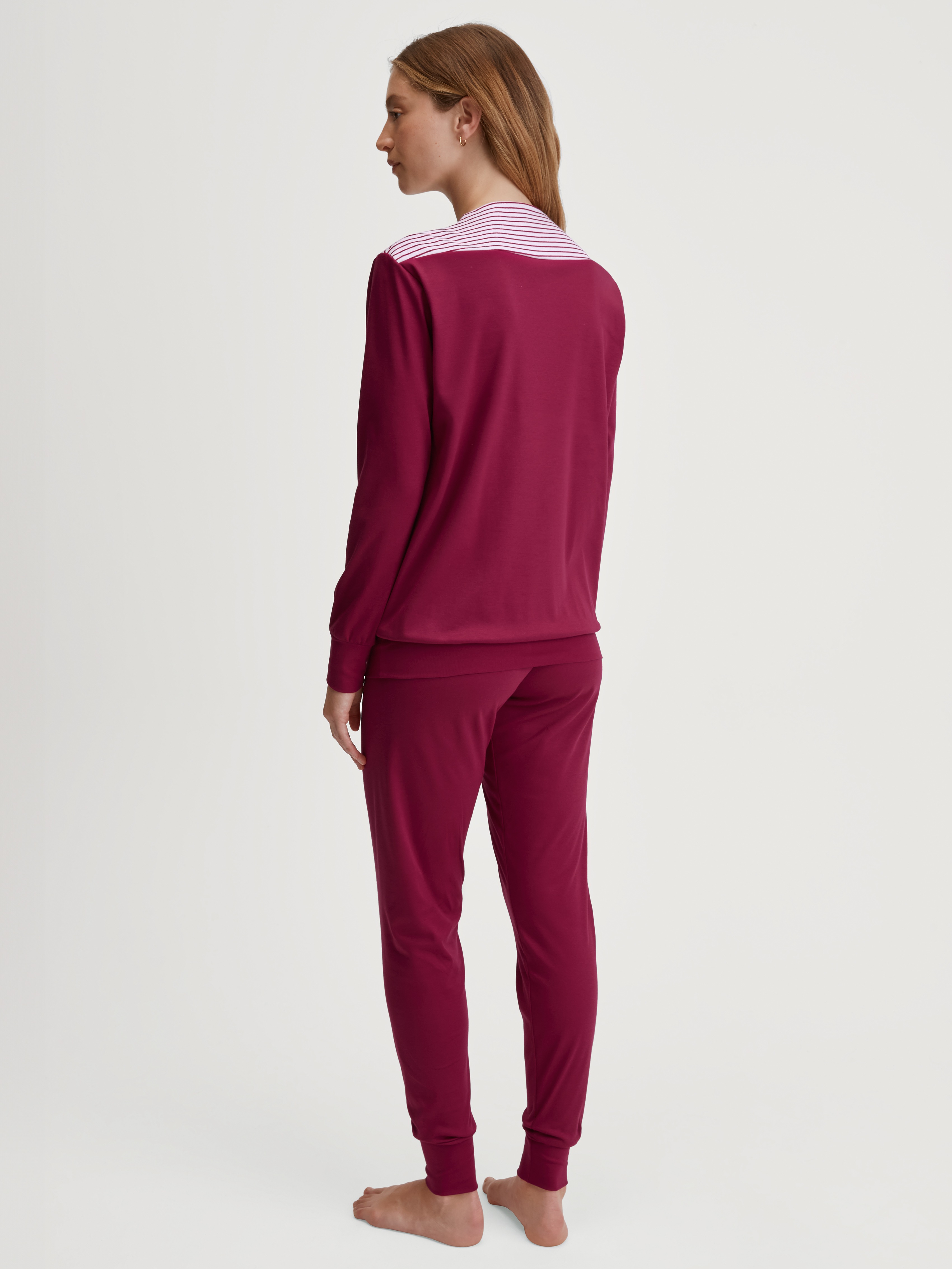 Thumbnail - CALIDA Schlafanzug "Soulmate" 2 Stk. tlg., Langarm, Pure Cotton, weich, bequem, Interlock-Qualität