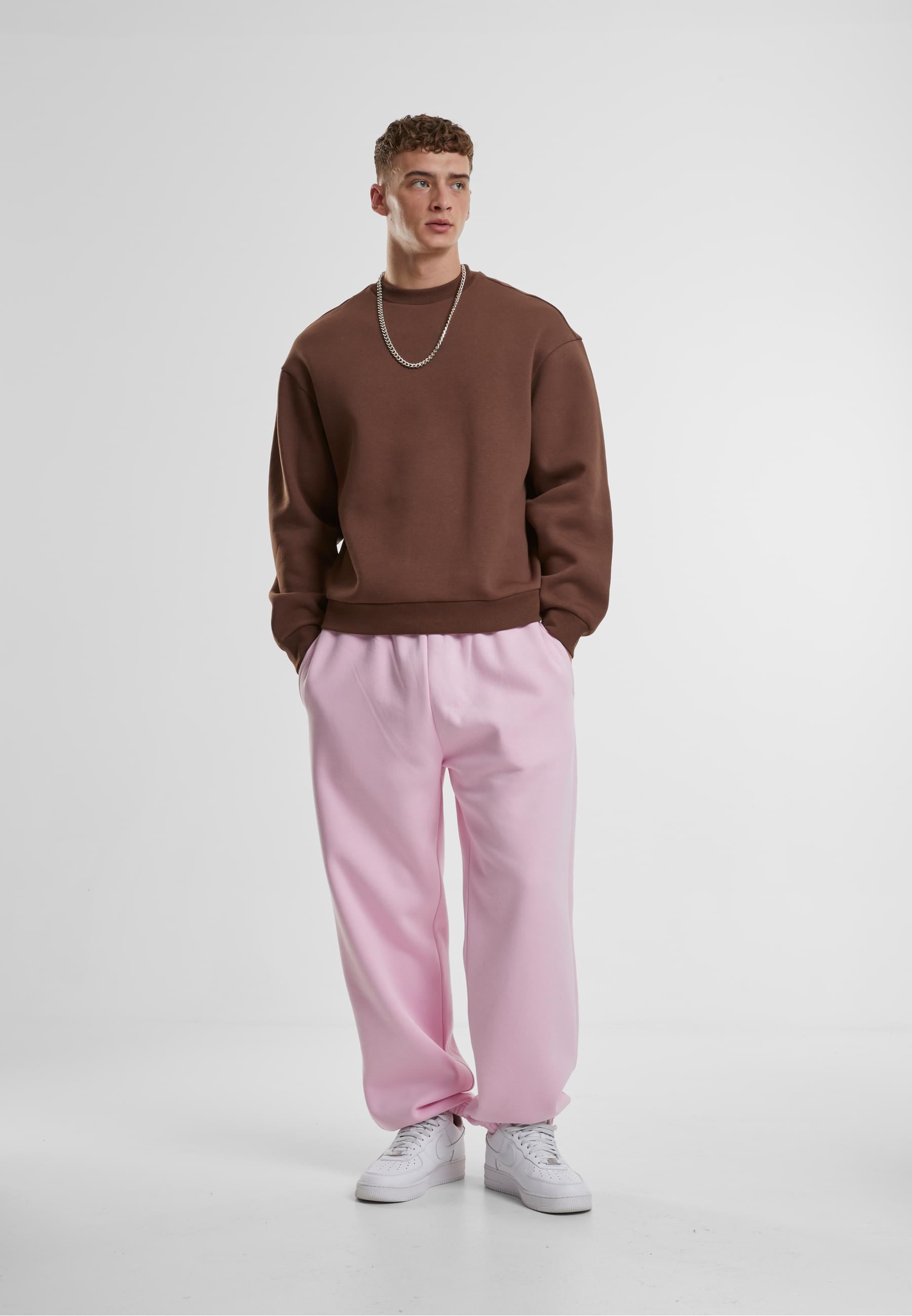 URBAN CLASSICS Rundhalspullover »Urban Classics Fluffy Crewneck«, (1 tlg.)