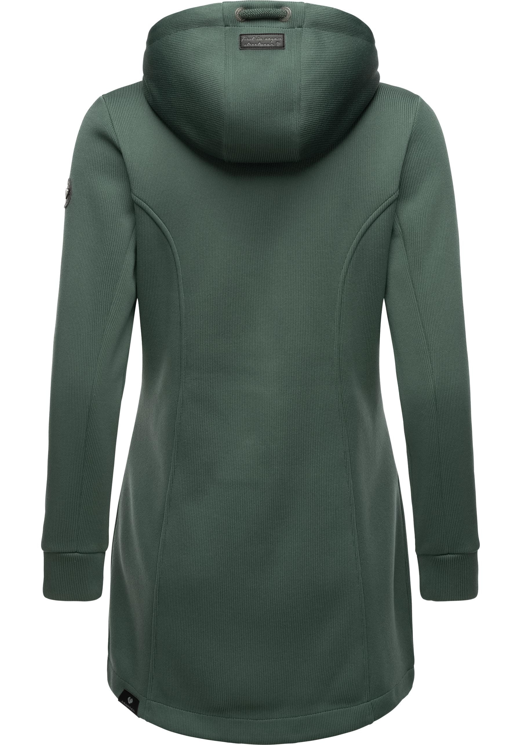 Ragwear Kapuzensweatjacke »Letti Bonded«, Sportliche Kapuzenjacke in Feinstrick-Optik