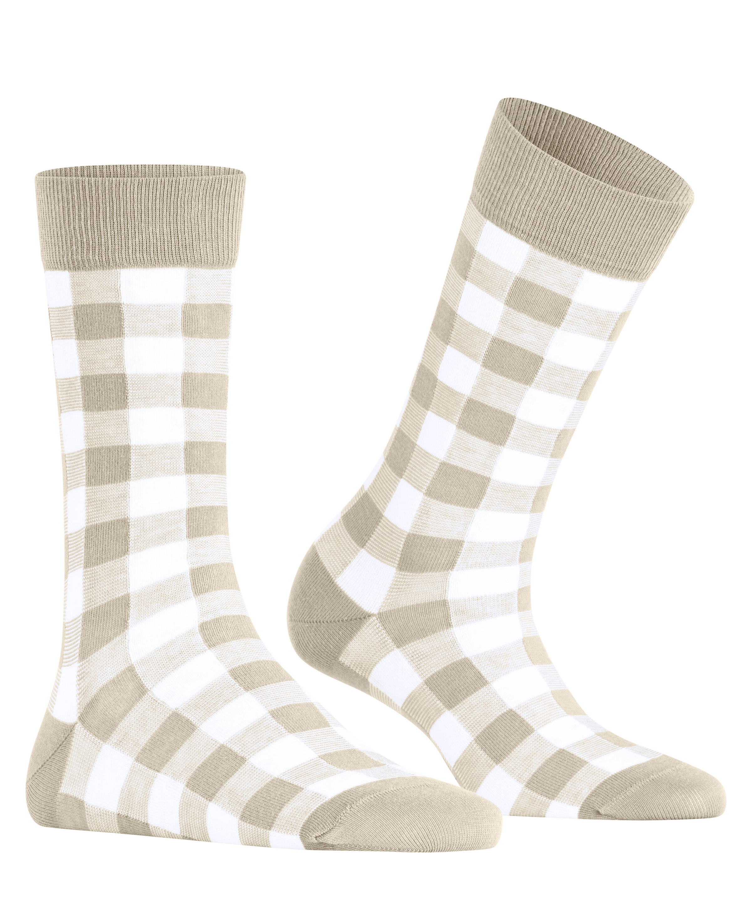 Burlington Socken »Vichy« Einheitsgröße 36-41, Karomuster, gekämmte Baumwolle