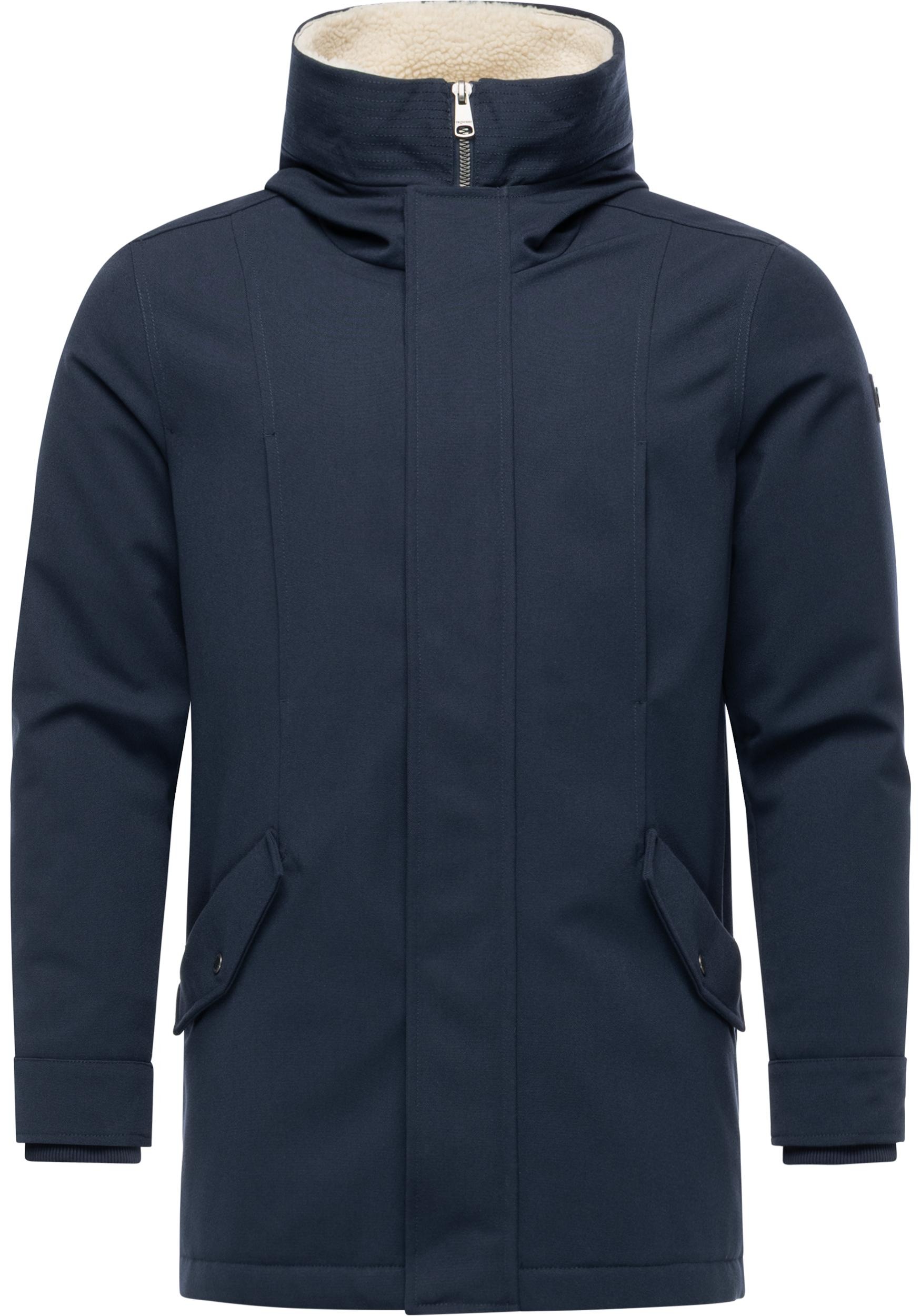 Ragwear Kurzmantel "Mr Cany YOUMODO" Wasserdichter Herren Wintermantel mit Kapuze