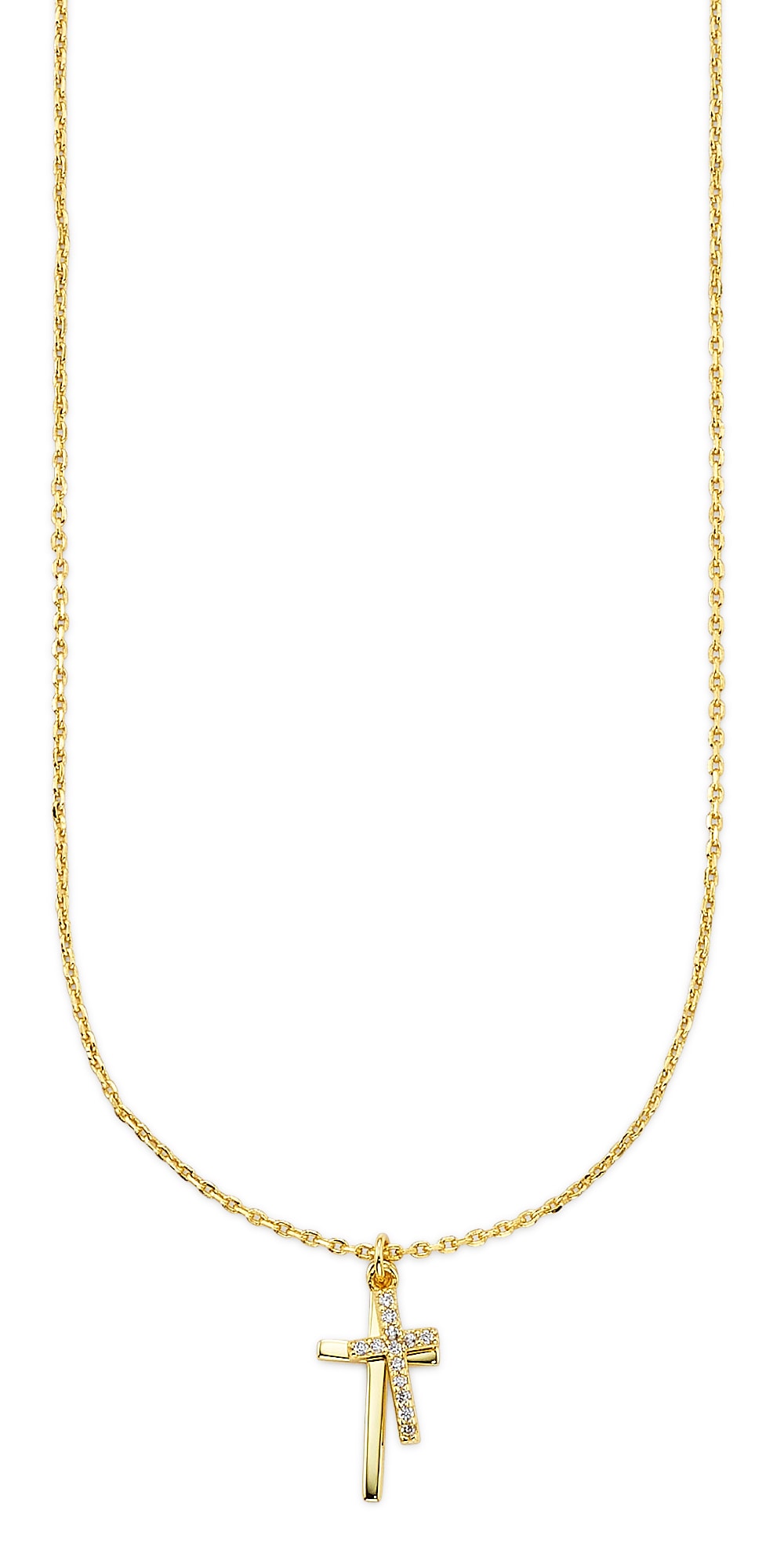 Bruno Banani Pendant Necklace Yellow Gold 45cm