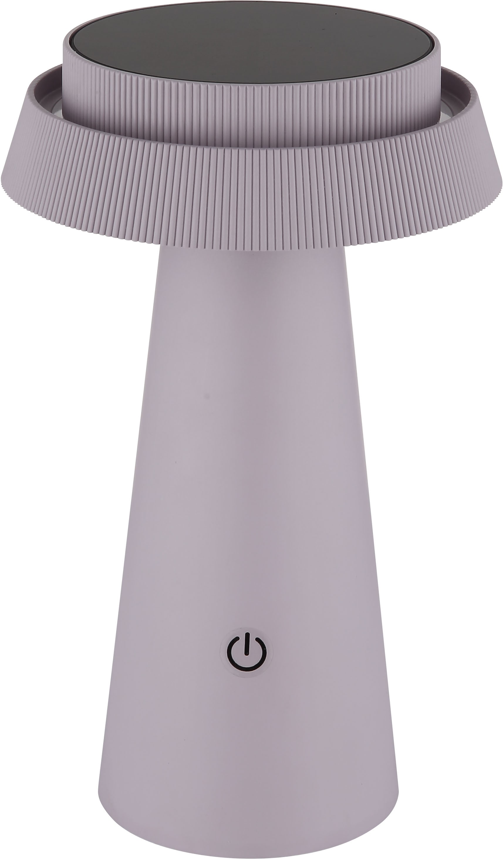 GLOBO LIGHTING LED Solarleuchte »SOLARLEUCHTE KUNSTSTOFF PINK, 1XLED«, Leuchtmittel LED-Modul | LED fest integriert, Solar/pink/Touchdimmer/IP54/kann mit USB-C Kabel geladen werden