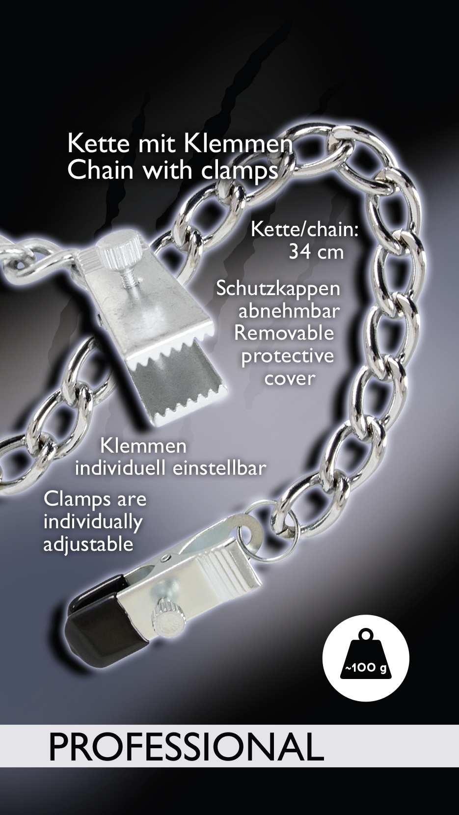 Bad Kitty Nippelklemme »Nippelkette Kette mit Klemmen«