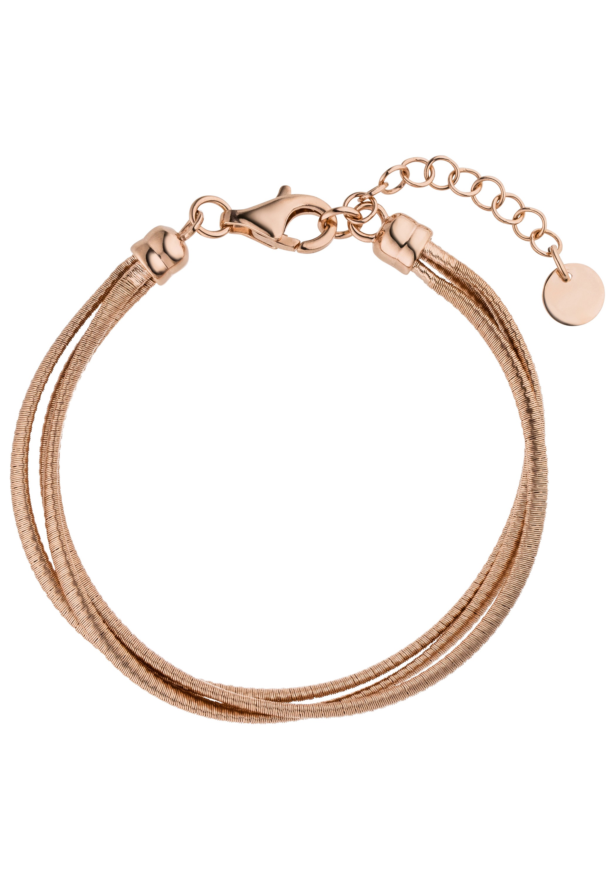 JOBO Armband »Layering« 925 Silber matt 20 cm