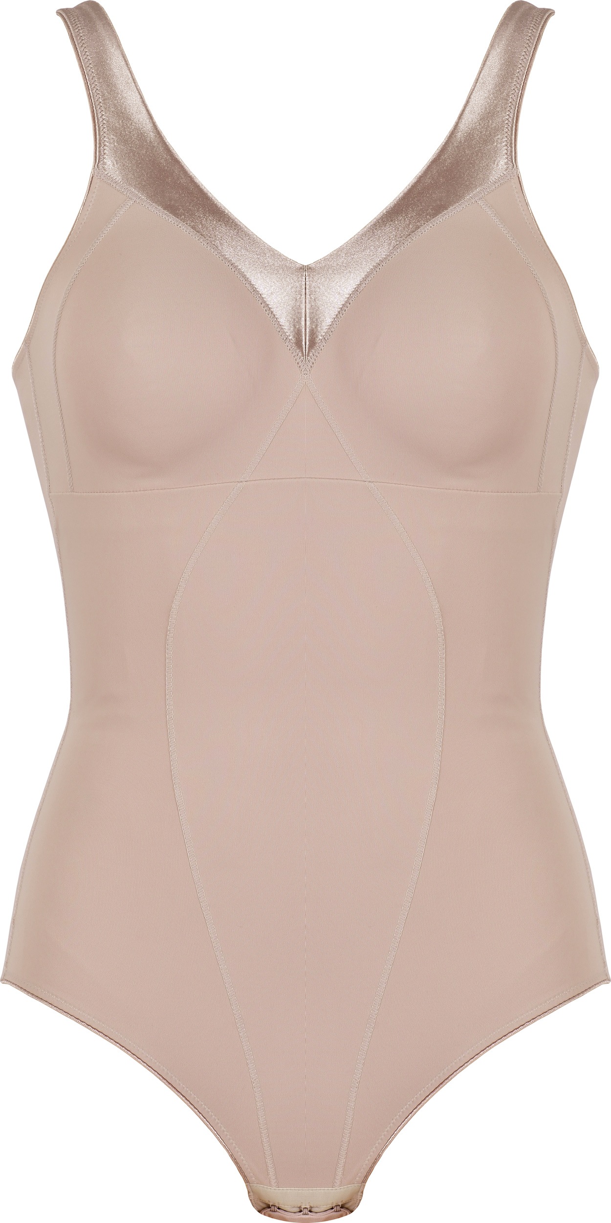 Naturana "Minimizer" V-Ausschnitt, Kontrastbesatz am Ausschnitt, Druckknöpf günstig online kaufen