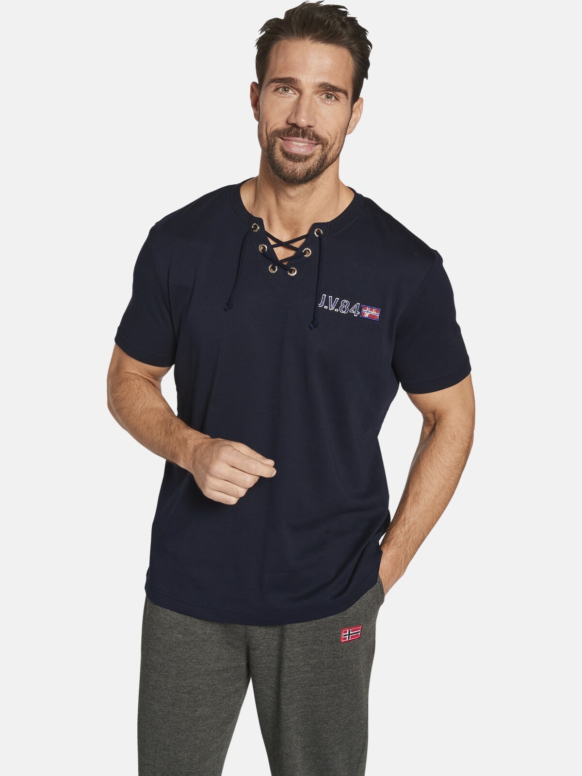 Jan Vanderstorm T-Shirt »Doppelpack T-Shirt MAYKO«