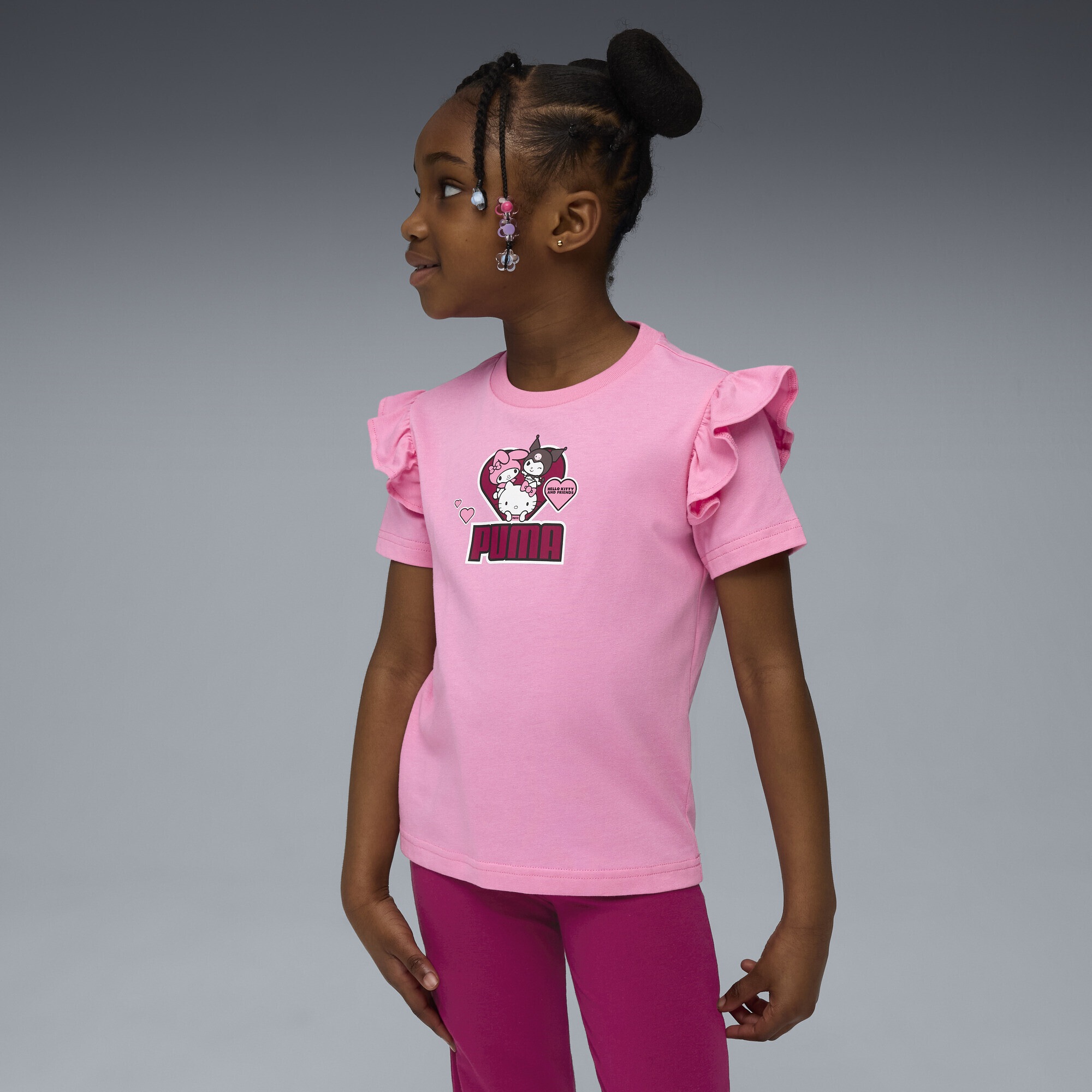 PUMA T-Shirt »PUMA x HELLO KITTY AND FRIENDS Ruffle T-Shirt Mädchen«