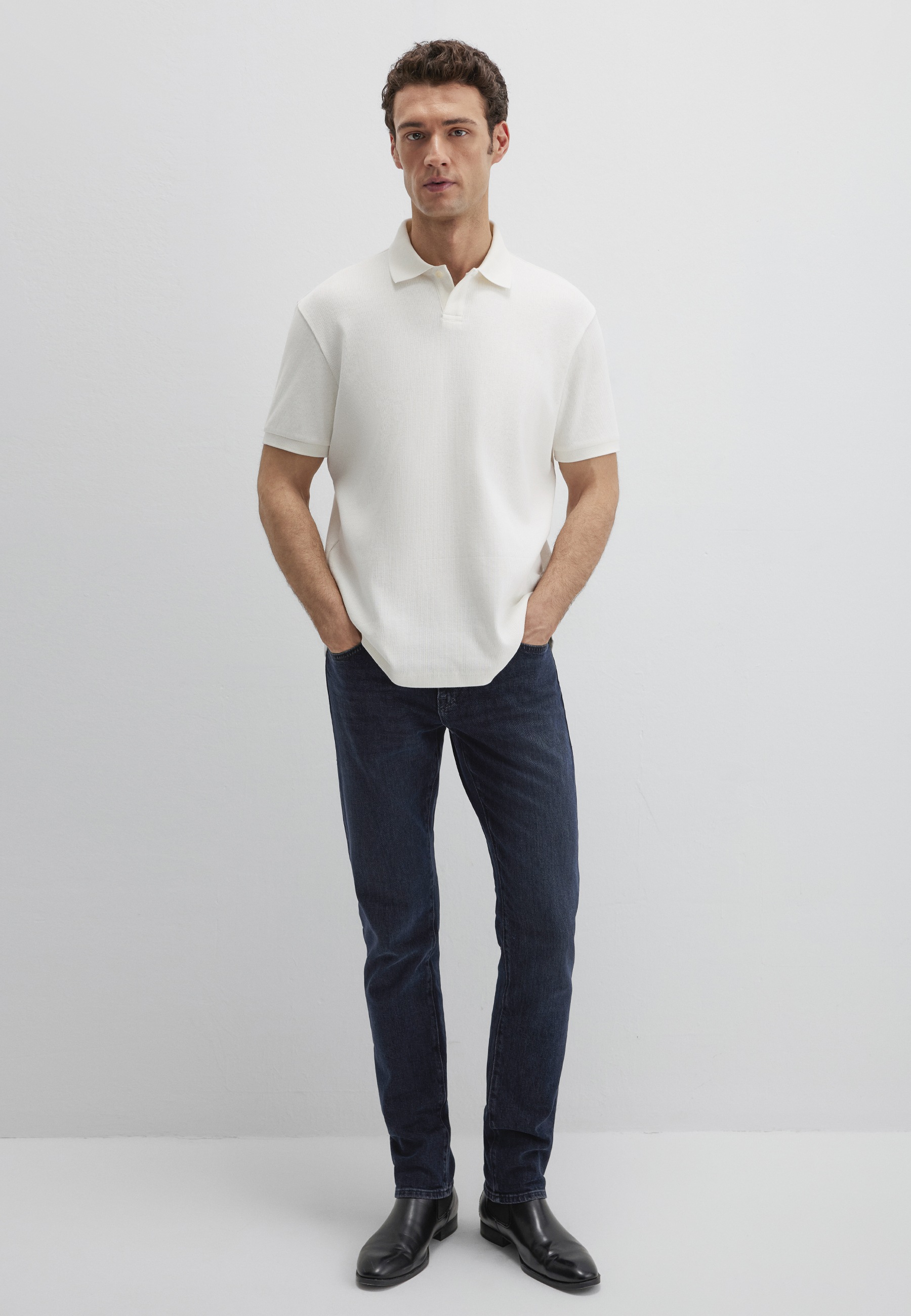 Thumbnail - Mavi Poloshirt "POLO NECK TEE" Premium Poloshirt