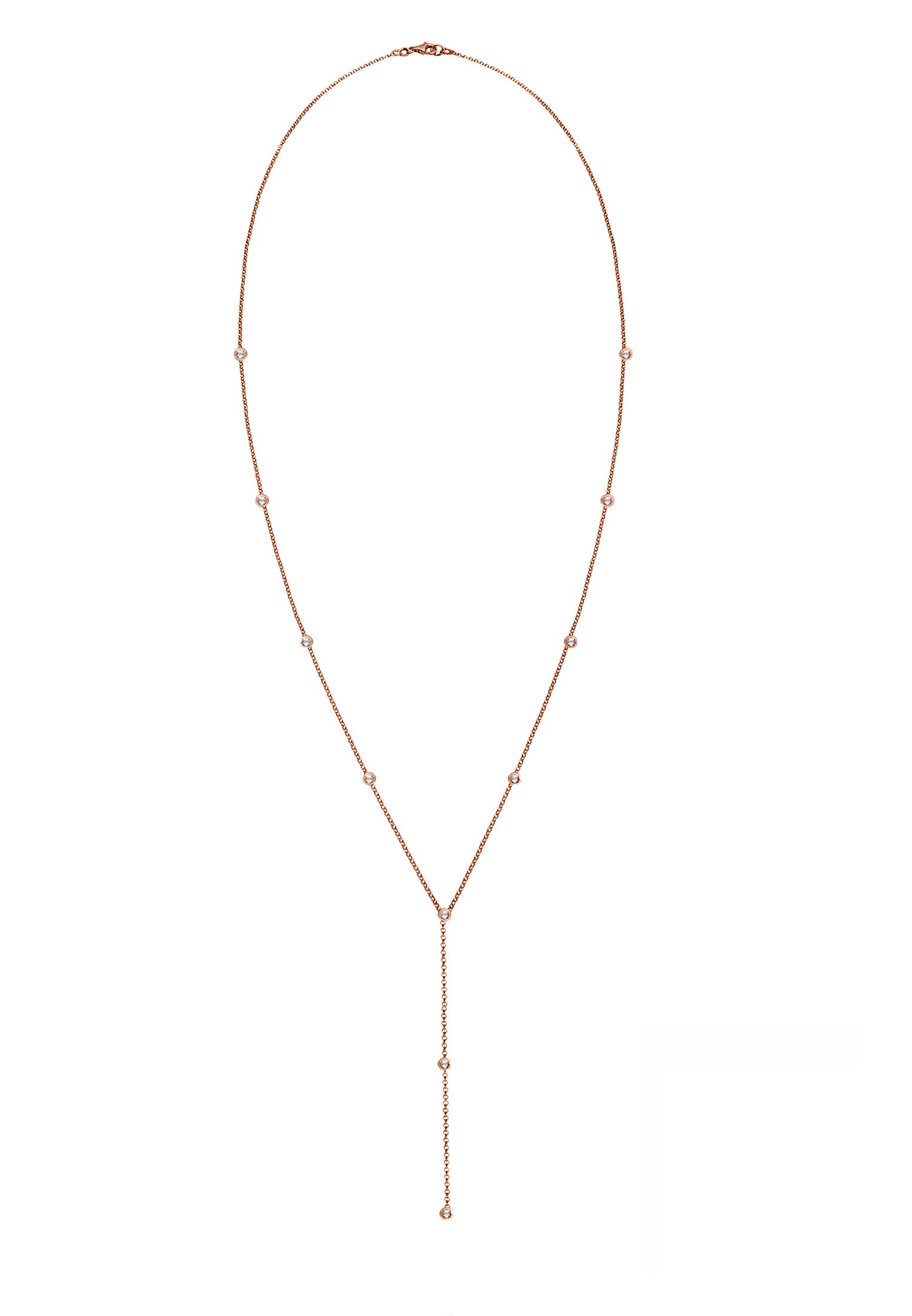 Elli Collierkettchen »Y-Kette 925 Silber, mit Kristallen von Swarovski®«