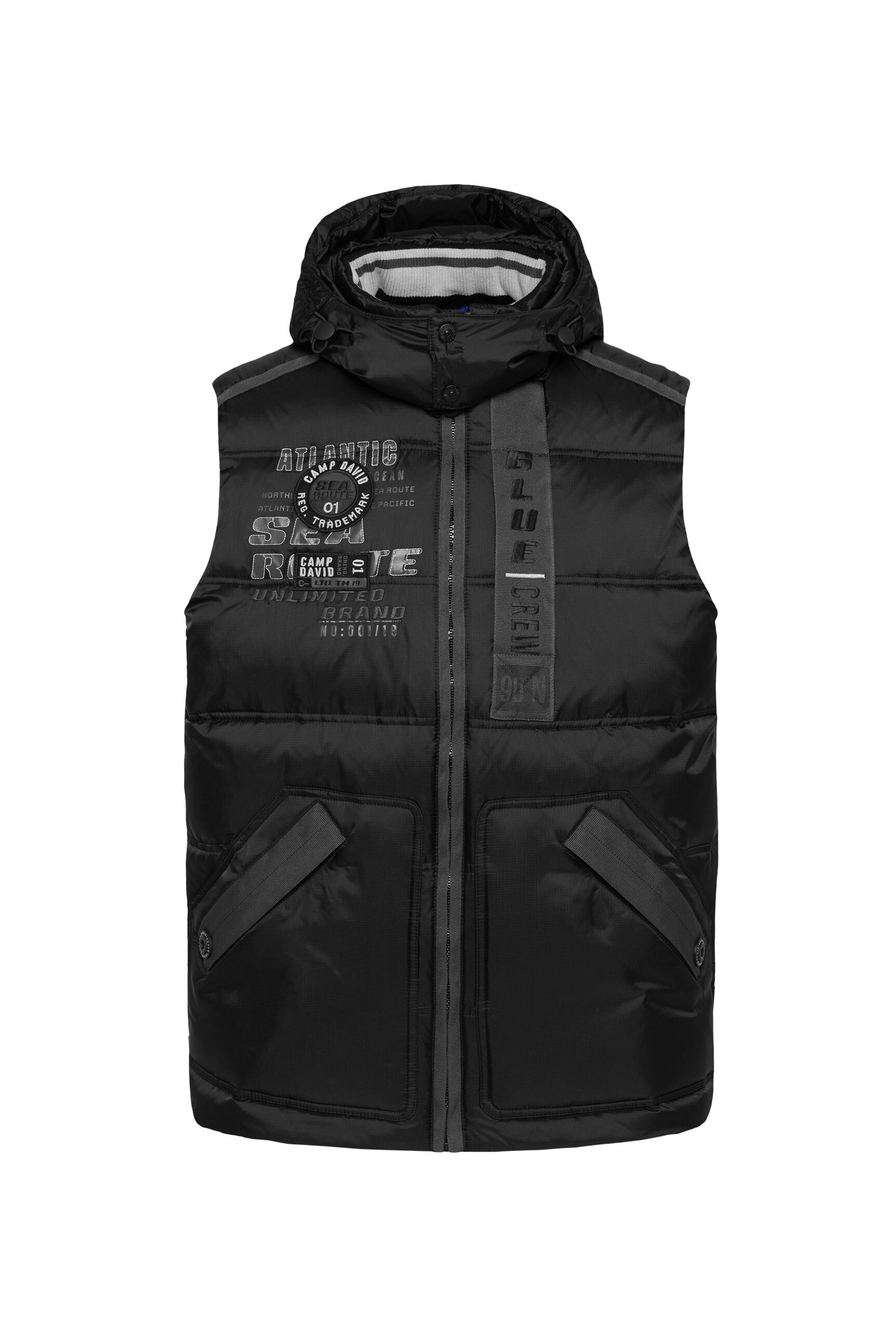 CAMP DAVID Steppweste mit Brusttasche