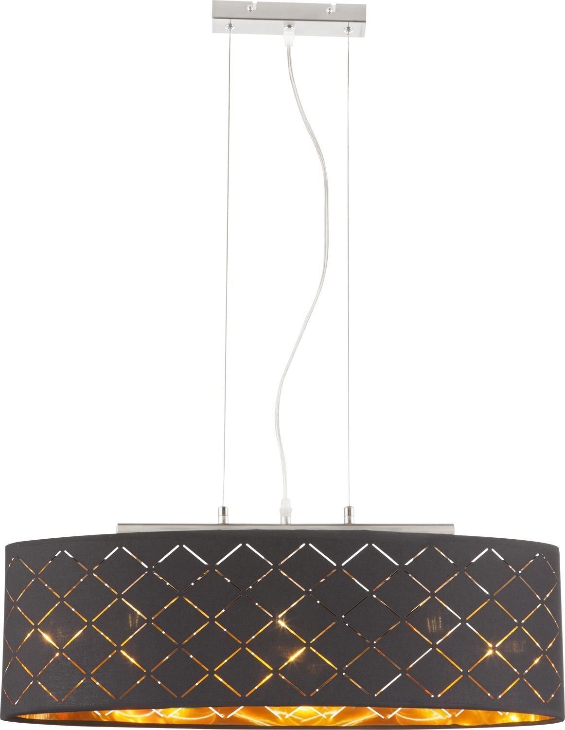 GLOBO LIGHTING LED Pendelleuchte "CLARKE", 1 Stk., silber, Leuchten, Hängeleuchte, Wohnzimmer, Design Leuchte