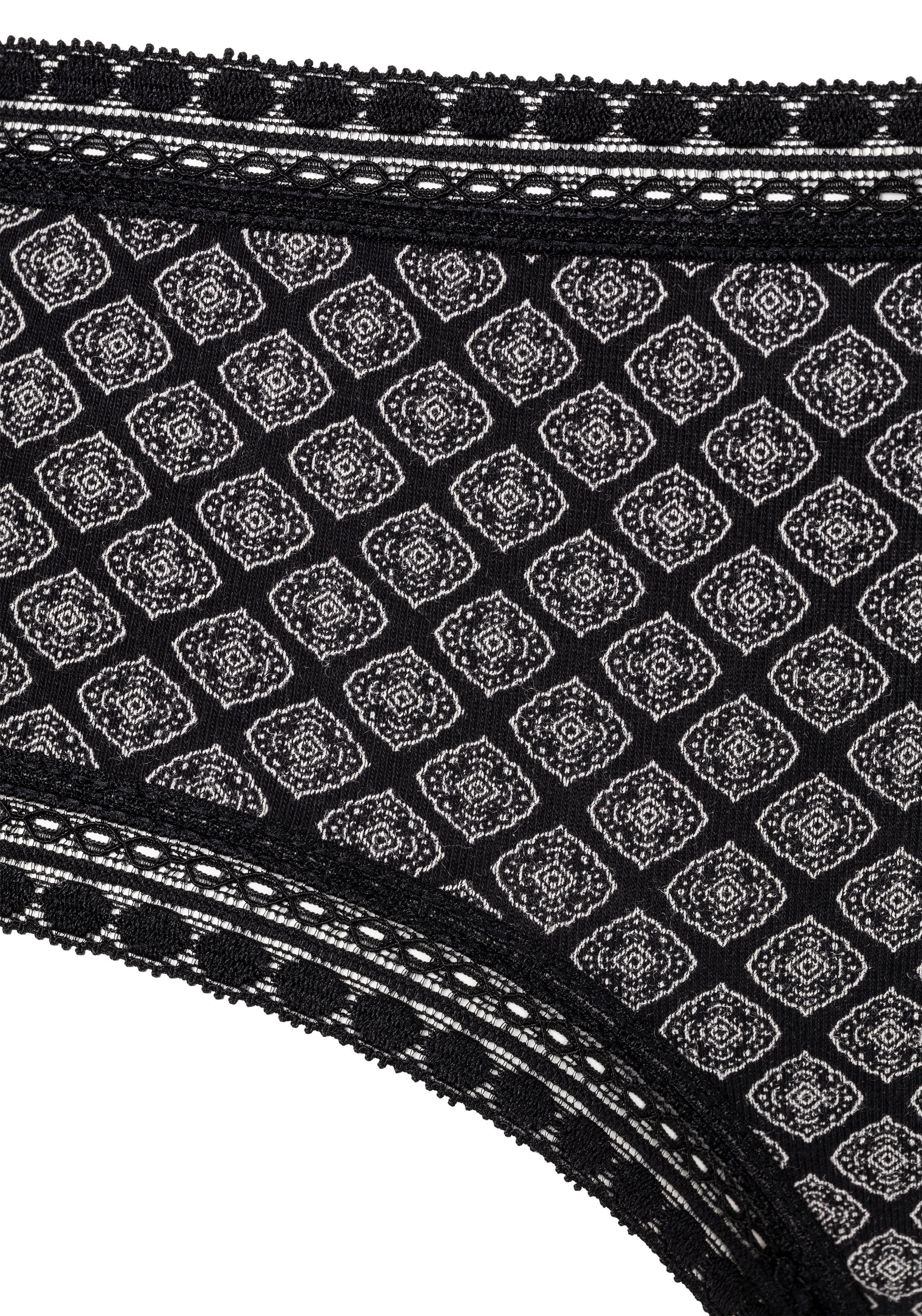 Black Friday LASCANA Panty, (Packung, 3 St.), aus elastischer Baumwolle mit weicher  Spitze | BAUR