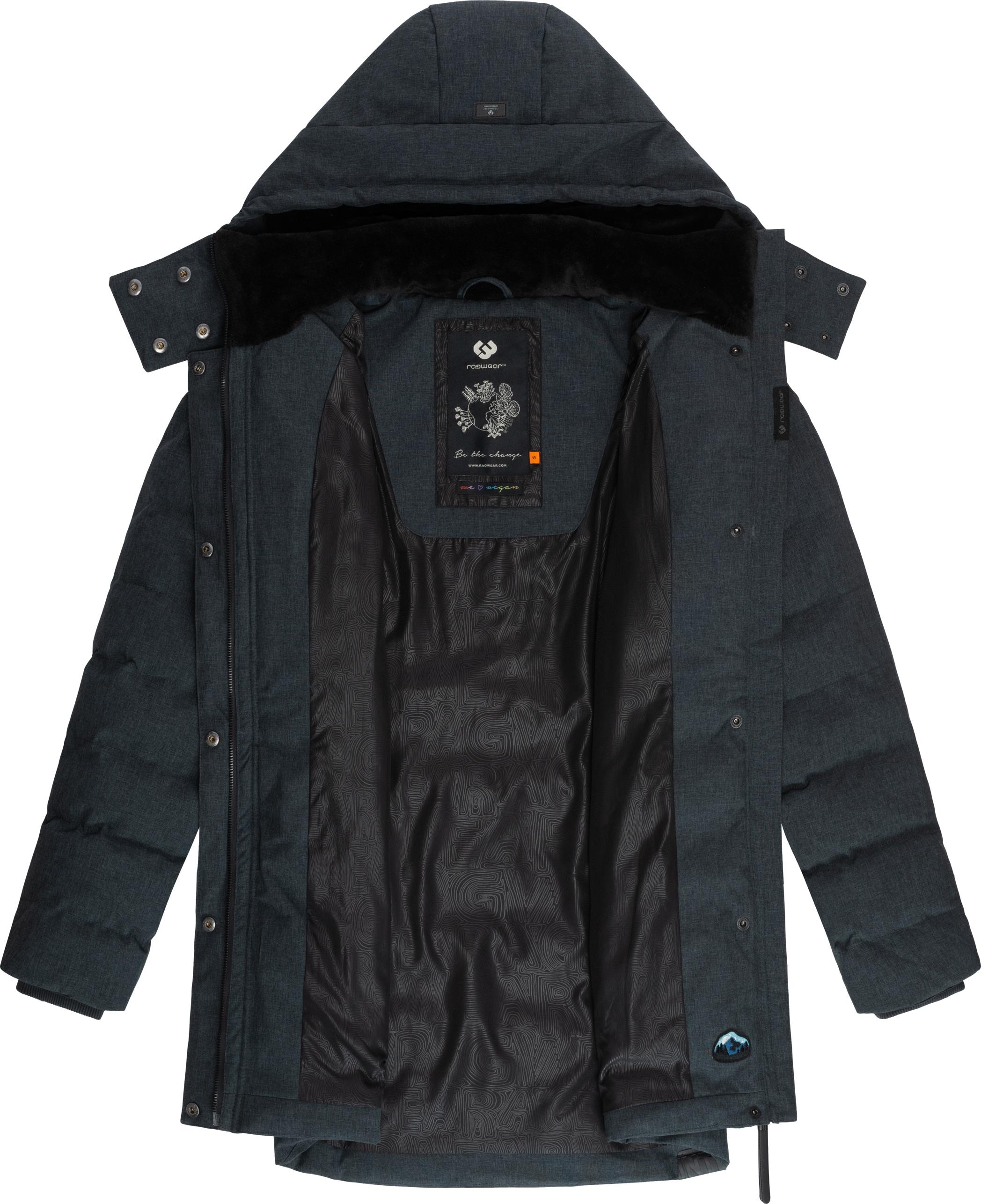 Ragwear Kurzmantel »Ashanta« Wasserdichter Winterparka mit gefütterter Kapuze