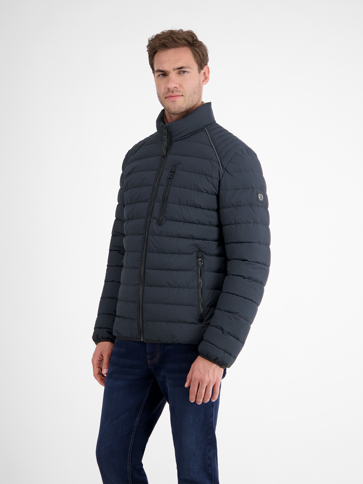 Thumbnail - LERROS Steppjacke "LERROS Light-Weight Herren Steppjacke" ohne Kapuze Wasserabweisend, atmungsaktiv