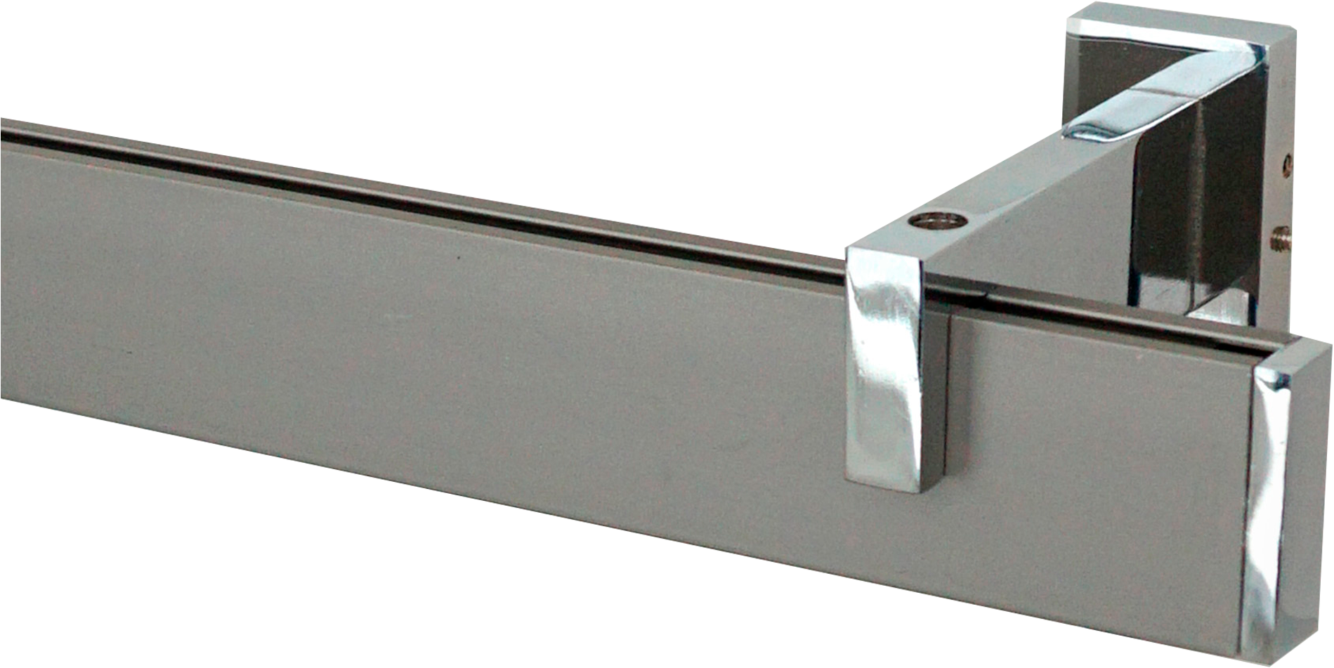 GARESA Innenlaufschiene »FLAT«, 1 läufig-läufig, Wunschmaßlänge, Rechteckprofil, Wandmontage, perfekter Lauf, modern, verlängerbar