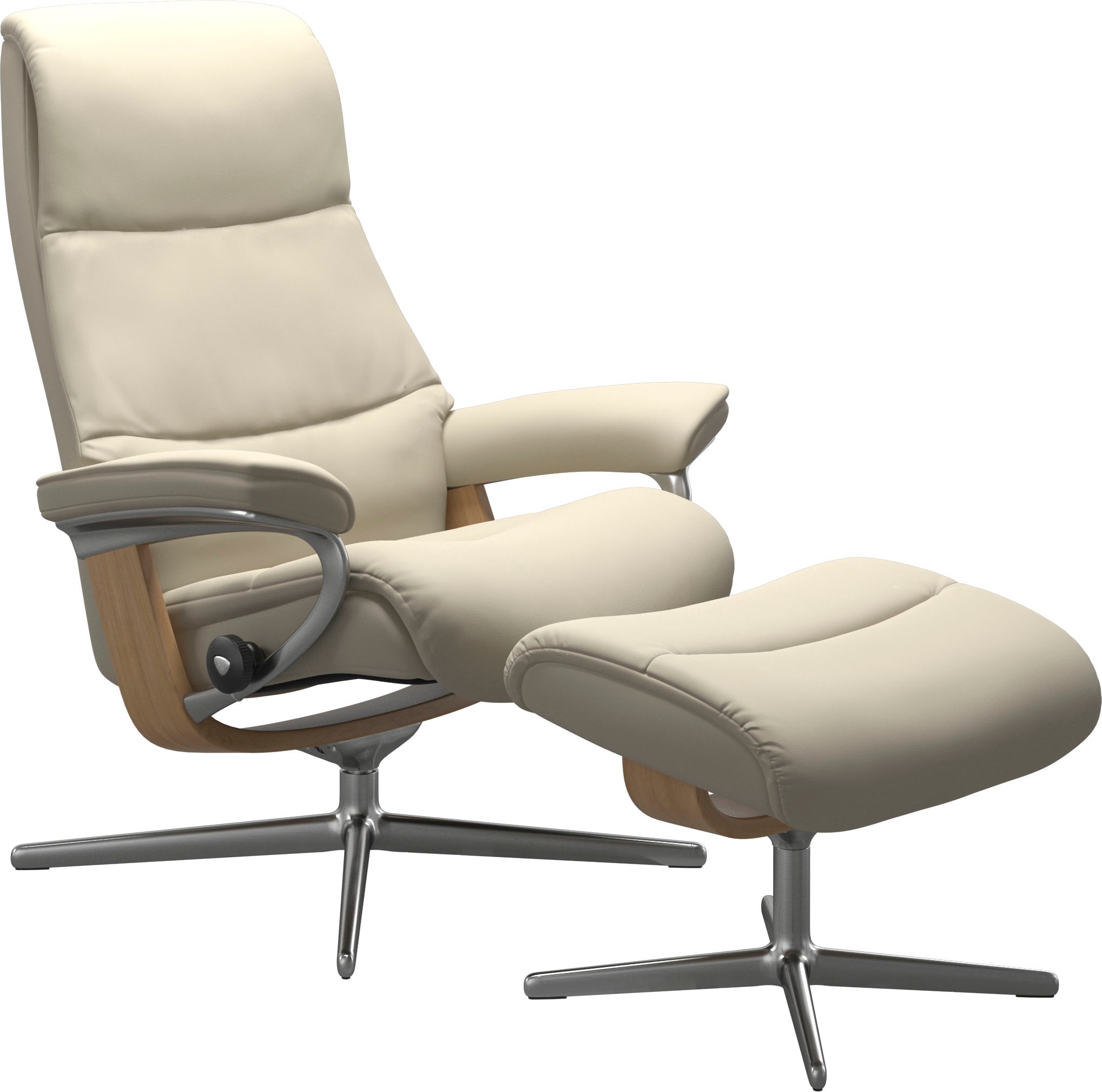 Stressless® Relaxsessel »View«, mit Cross Base, Größe S, M & L, Holzakzent Eiche