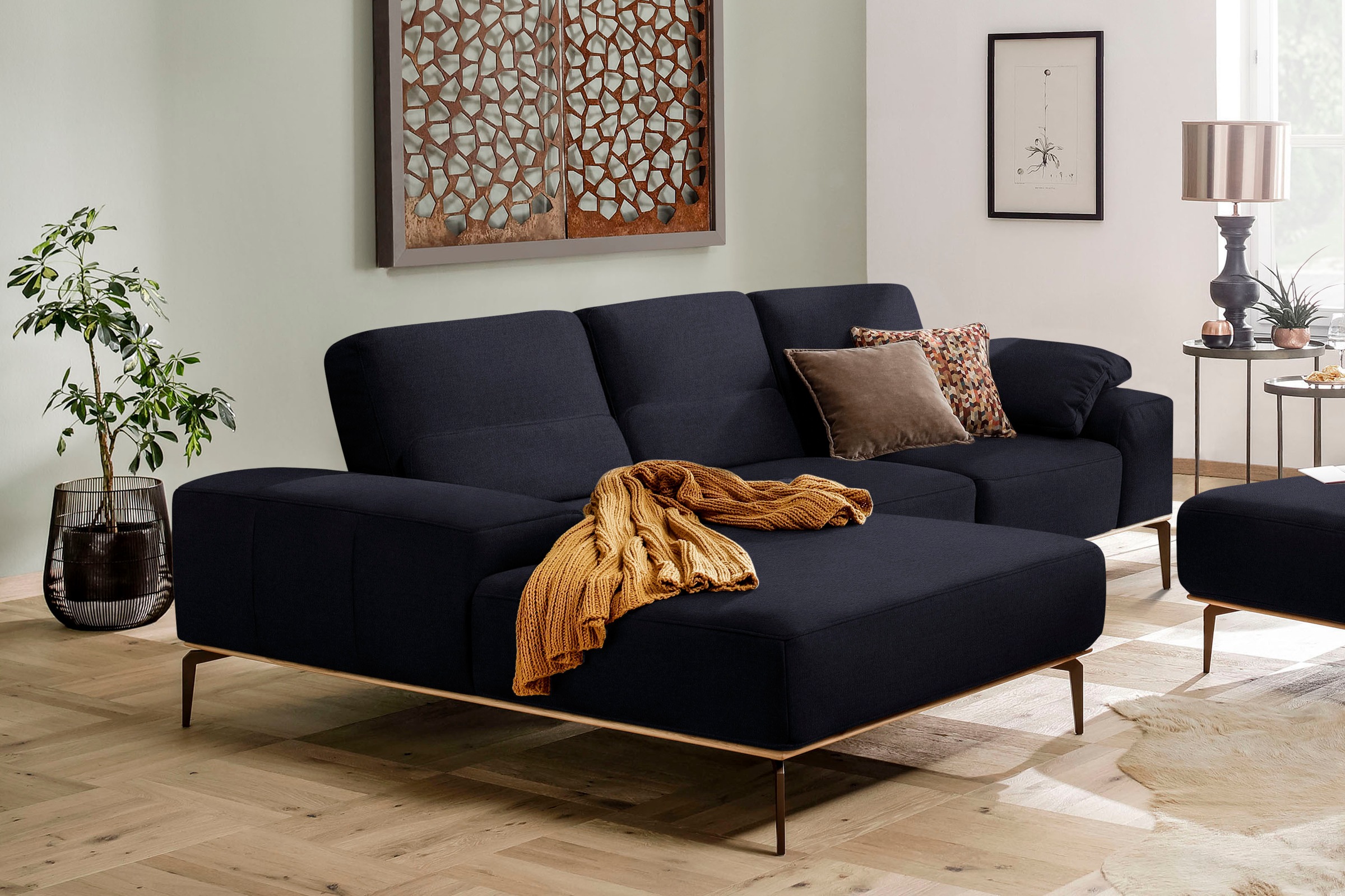W.SCHILLIG Ecksofa "run, Designsofa mit tollem Sitzkomfort, bequem, L-Form" günstig online kaufen