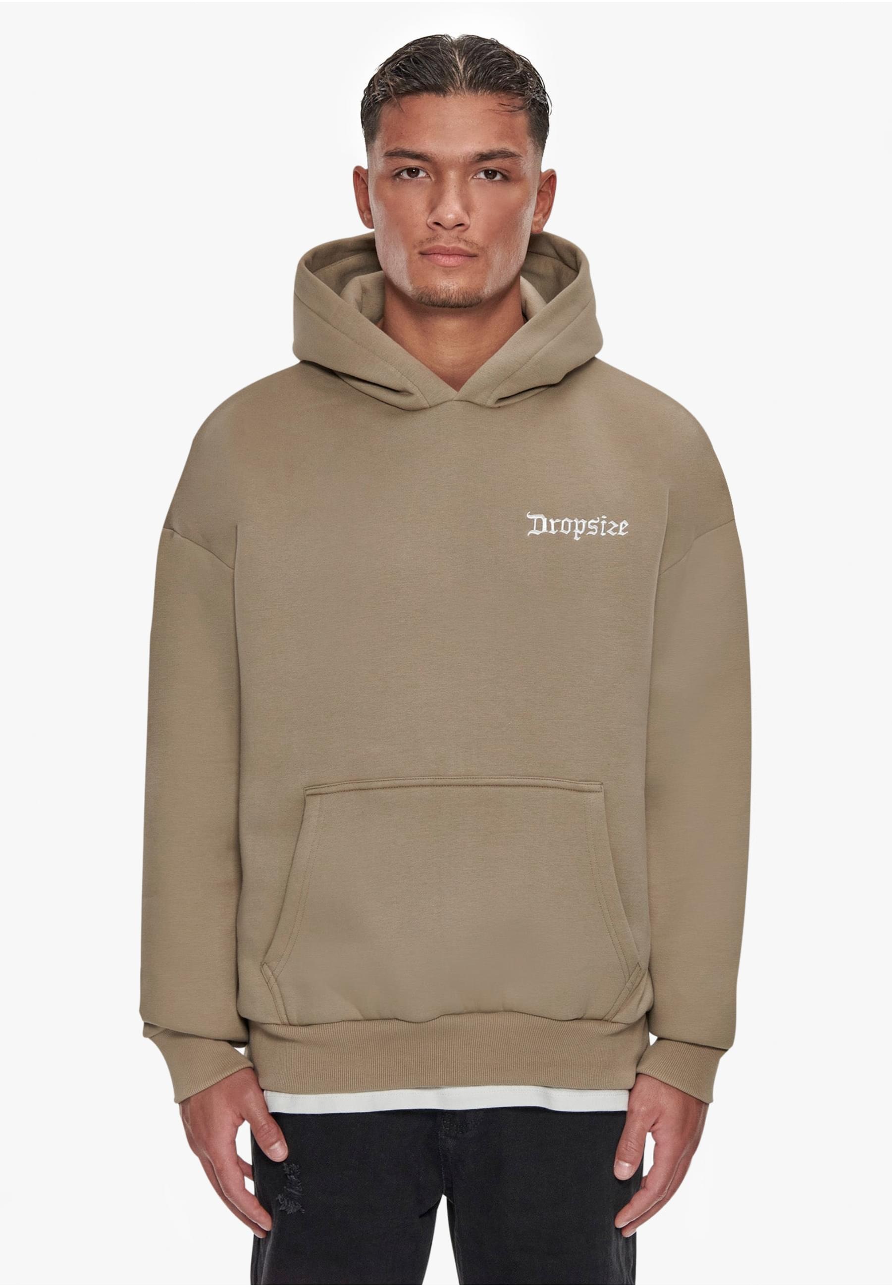 Dropsize Kapuzensweatshirt »Dropsize Herren Heavy Oversize Embo Hoodie«, (1 tlg.)