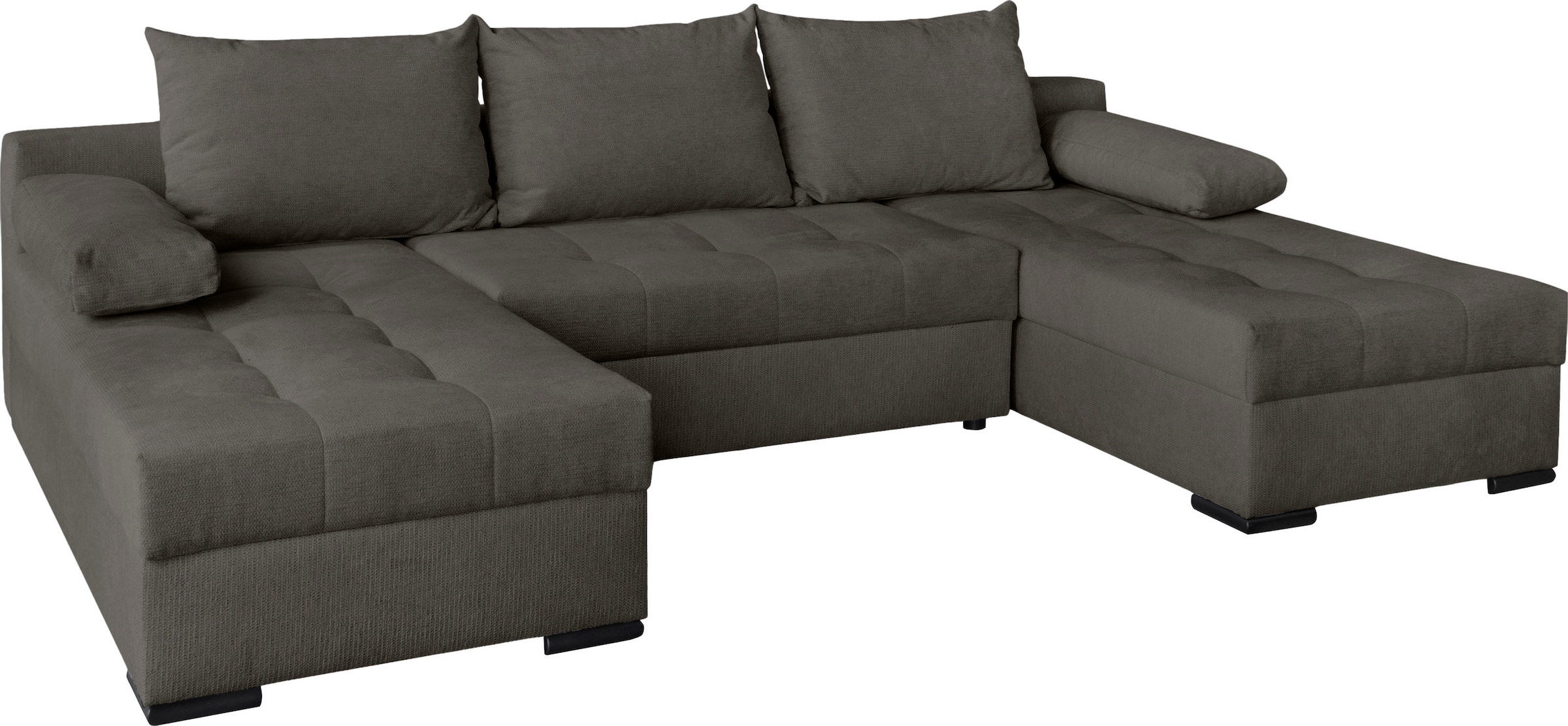 OTTO home Wohnlandschaft »U-Form Home System« 2 Ottomanen,Bonnelfederkern, Schlaffunktion