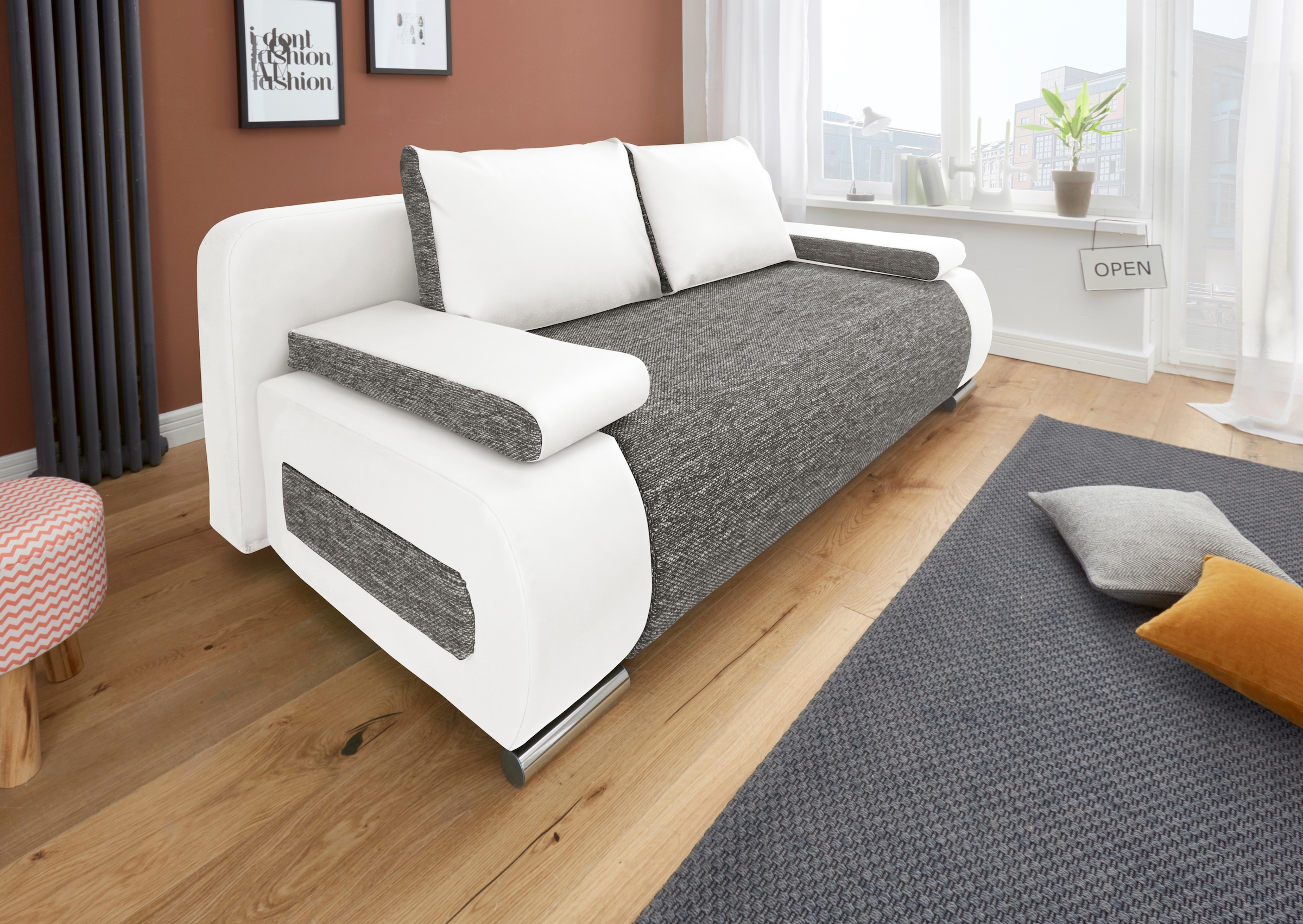 COLLECTION AB Schlafsofa Moritz, mit Bettfunktion und Bettkasten