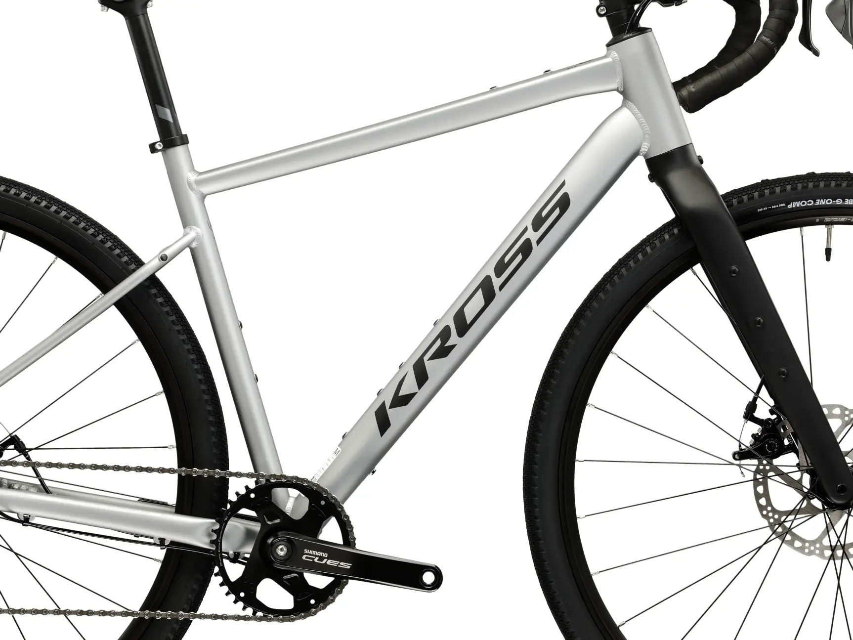 Kross Gravelbike »KROSS Gravelbike Esker 1.0 28" grau 18 Gänge Gabel aus Carbon 2026« 18 Gang Kettenschaltung Carbon aus Gabel