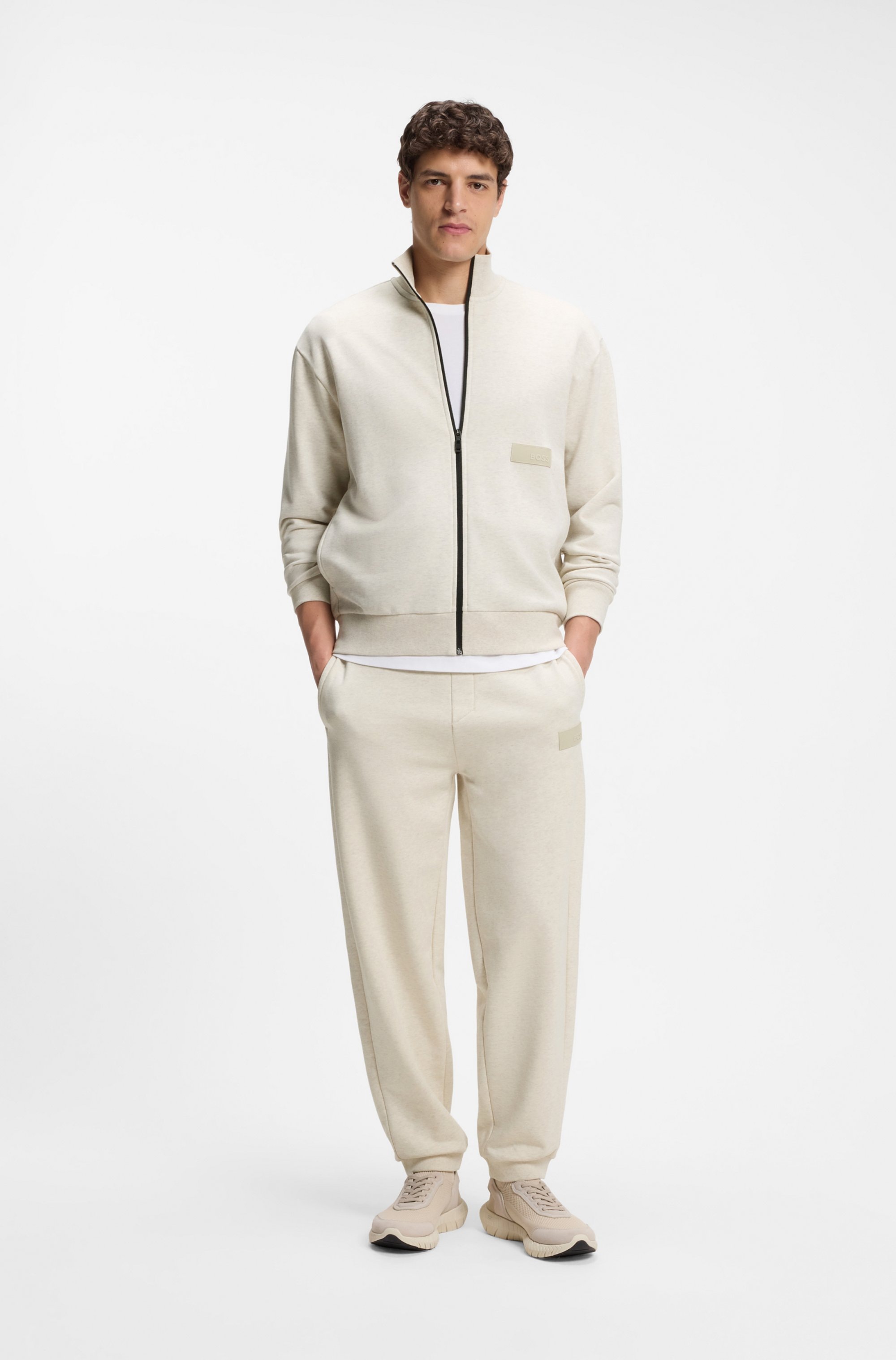 BOSS GREEN Sweathose  elastischer Bund, Relaxed Fit, Baumwoll-Mix