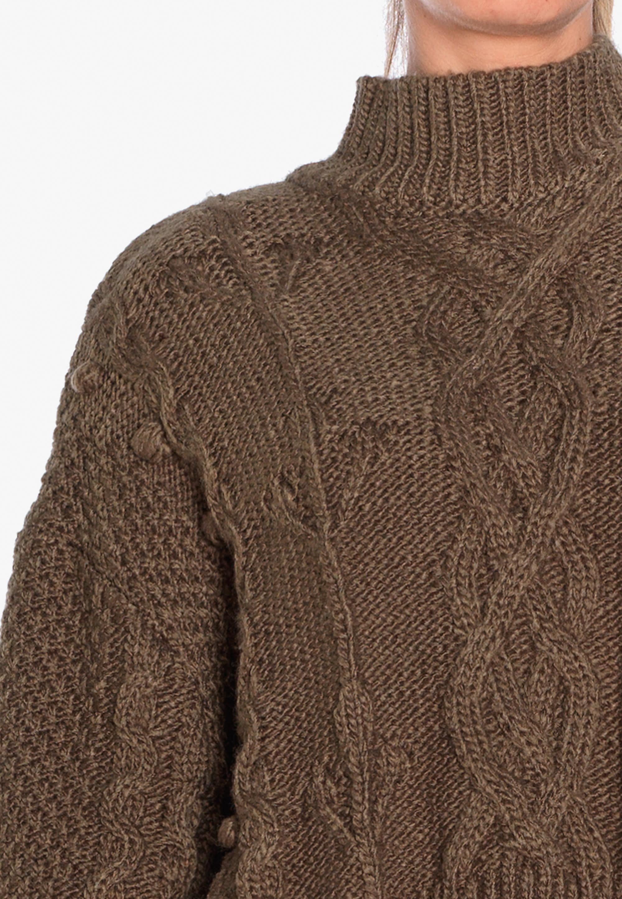 Le Temps Des Cerises Strickpullover »NICK«, mit Stehkragen