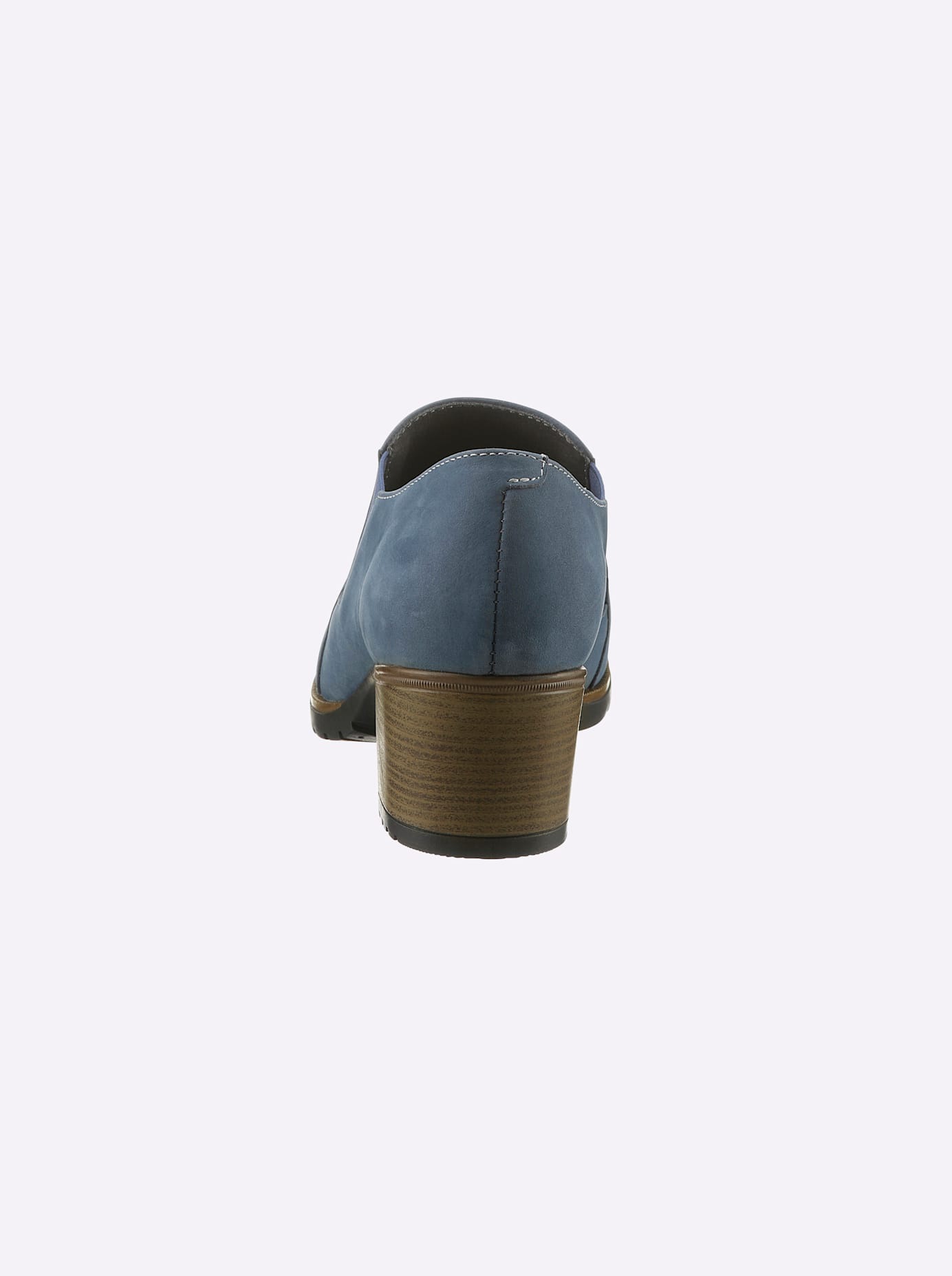 Hochfrontpumps HEINE, Damen, Gr. 36, blau, Leder, Rindsleder, Schuhe Hochfrontpumps 3