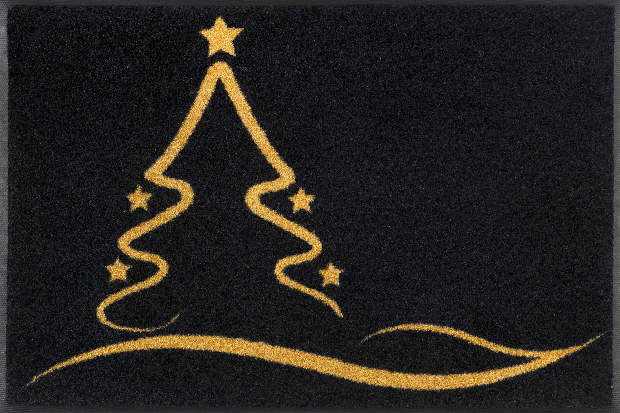 Shine«, Tannenbaum, »Golden Kleen-Tex Schmutzfangmatte, | wash+dry Weihnachten Fußmatte Motiv by rechteckig, waschbar BAUR rutschhemmend,