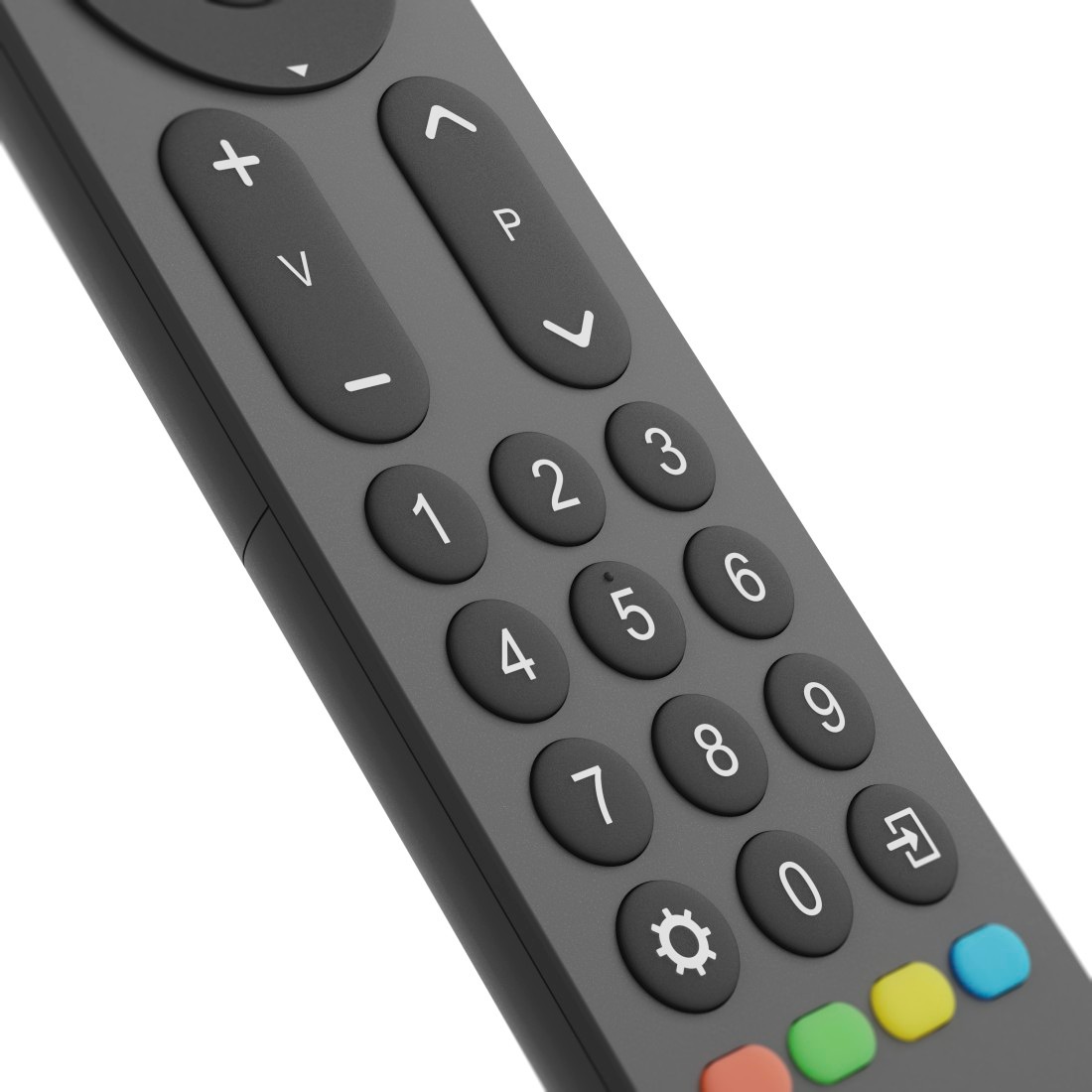 Hama Universal-Fernbedienung »Universal Fernbedienung für TV und Set-Top-Box mit großen Tasten« 2-in-1 Lernfunktion, große Tasten, steuert zwei Geräte, 10 m Reichweite