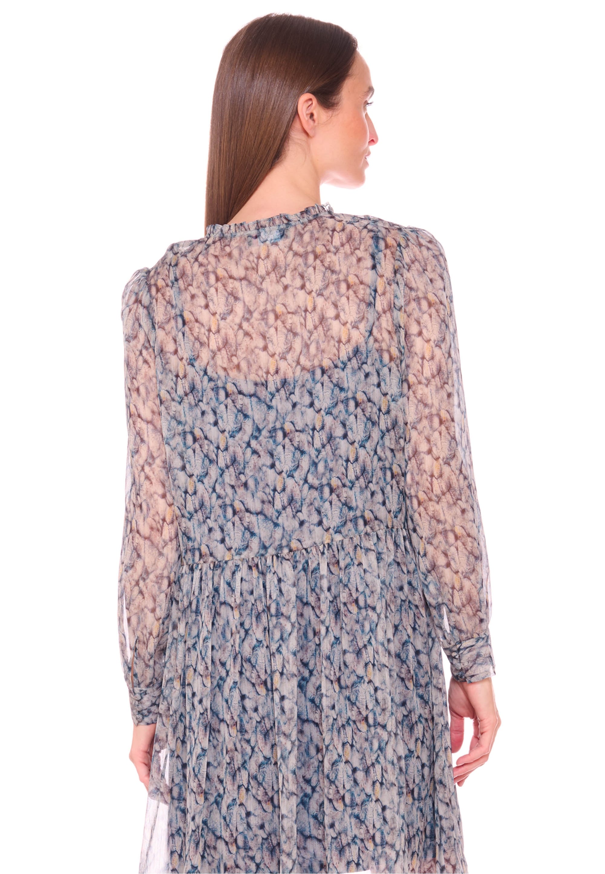 Le Temps Des Cerises Jerseykleid »DENALI«, mit schönem Allover-Muster