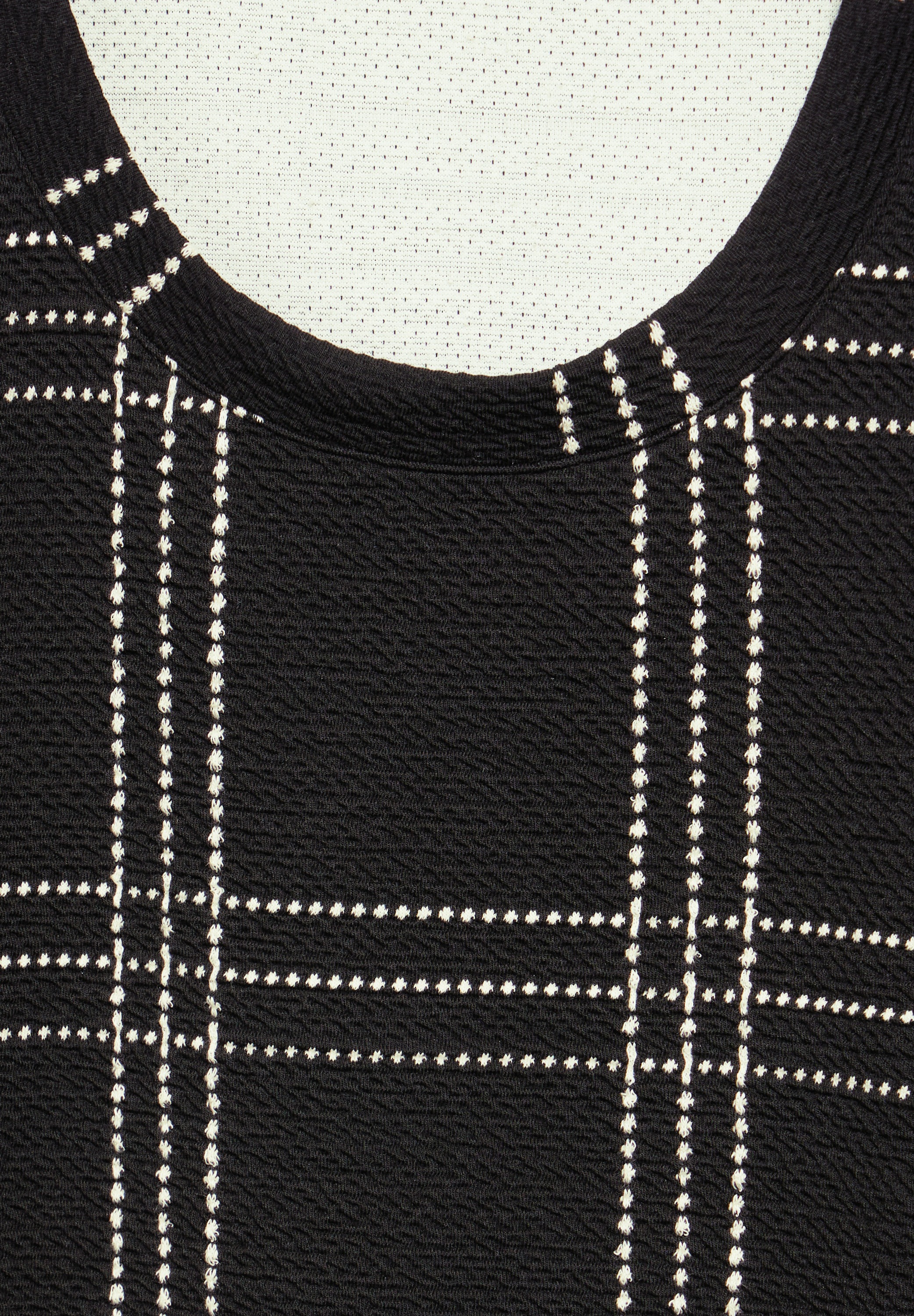 Cecil 3/4-Arm-Shirt, aus softem Materialmix