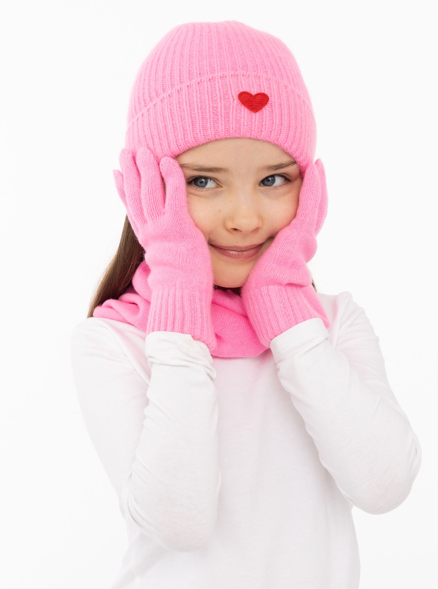 Zwillingsherz Beanie »"Heart-Patch"«, Kids-Kaschmir Mütze mit Herzpatch