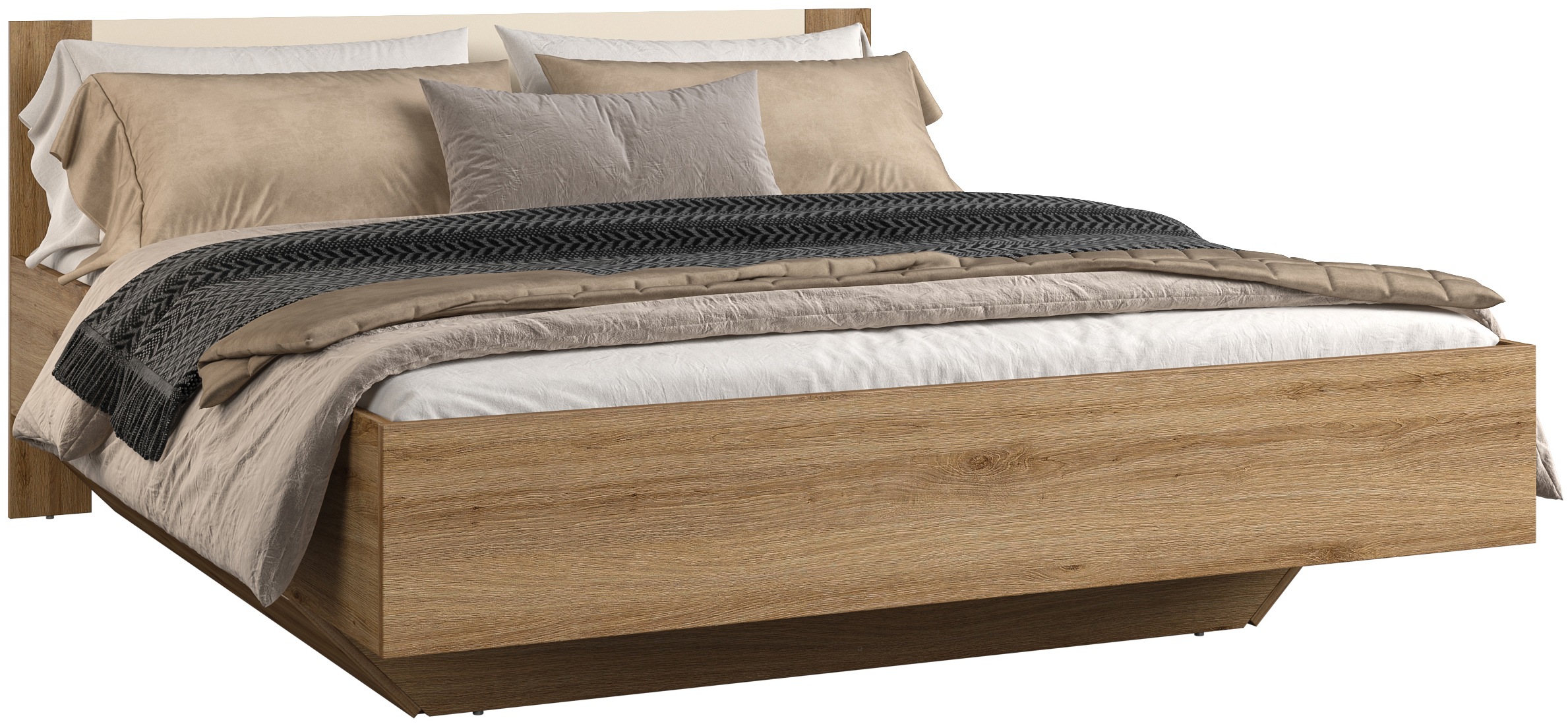 Thumbnail - Home affaire Bettgestell "Bitry, Breite 160 bzw. 180 cm, moderner Bettrahmen", Doppelbett in zwei Grössen