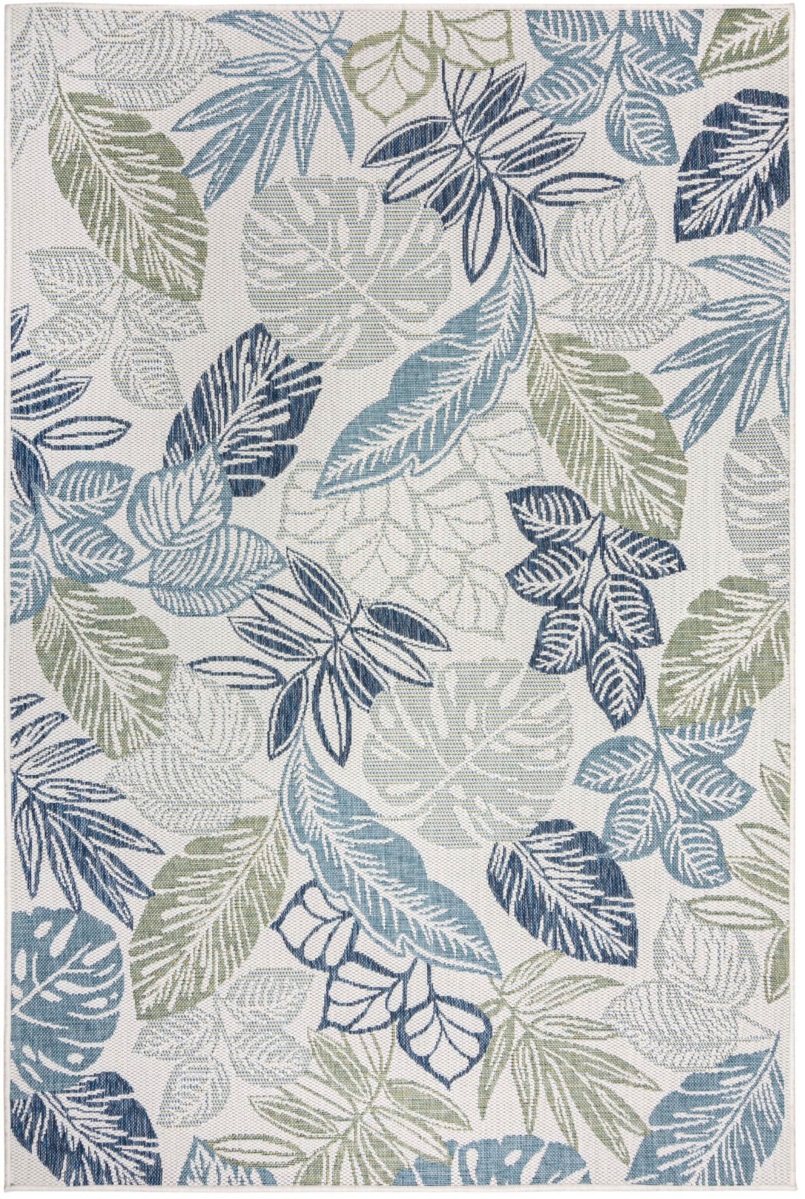 FLAIR RUGS Teppich »Bella Leaf«, rechteckig, 4 mm Höhe, Bella Leaf Indoor Outdoor-Teppichbodenläufer