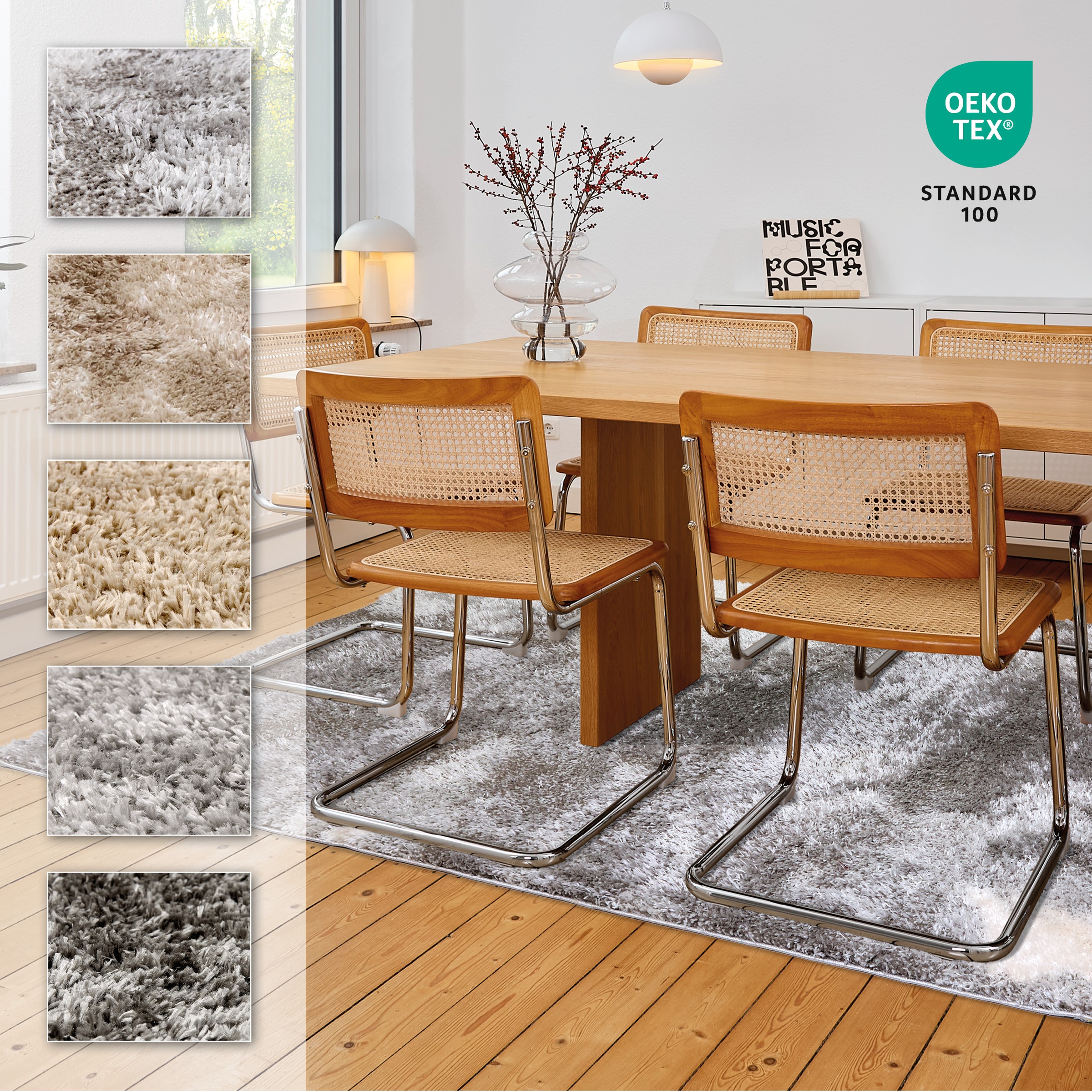 ASTRA Hochflor-Teppich »Paulie 251«, rechteckig, 25 mm Höhe, Langflor, Shaggy, Wohnzimmer, Schlafzimmer