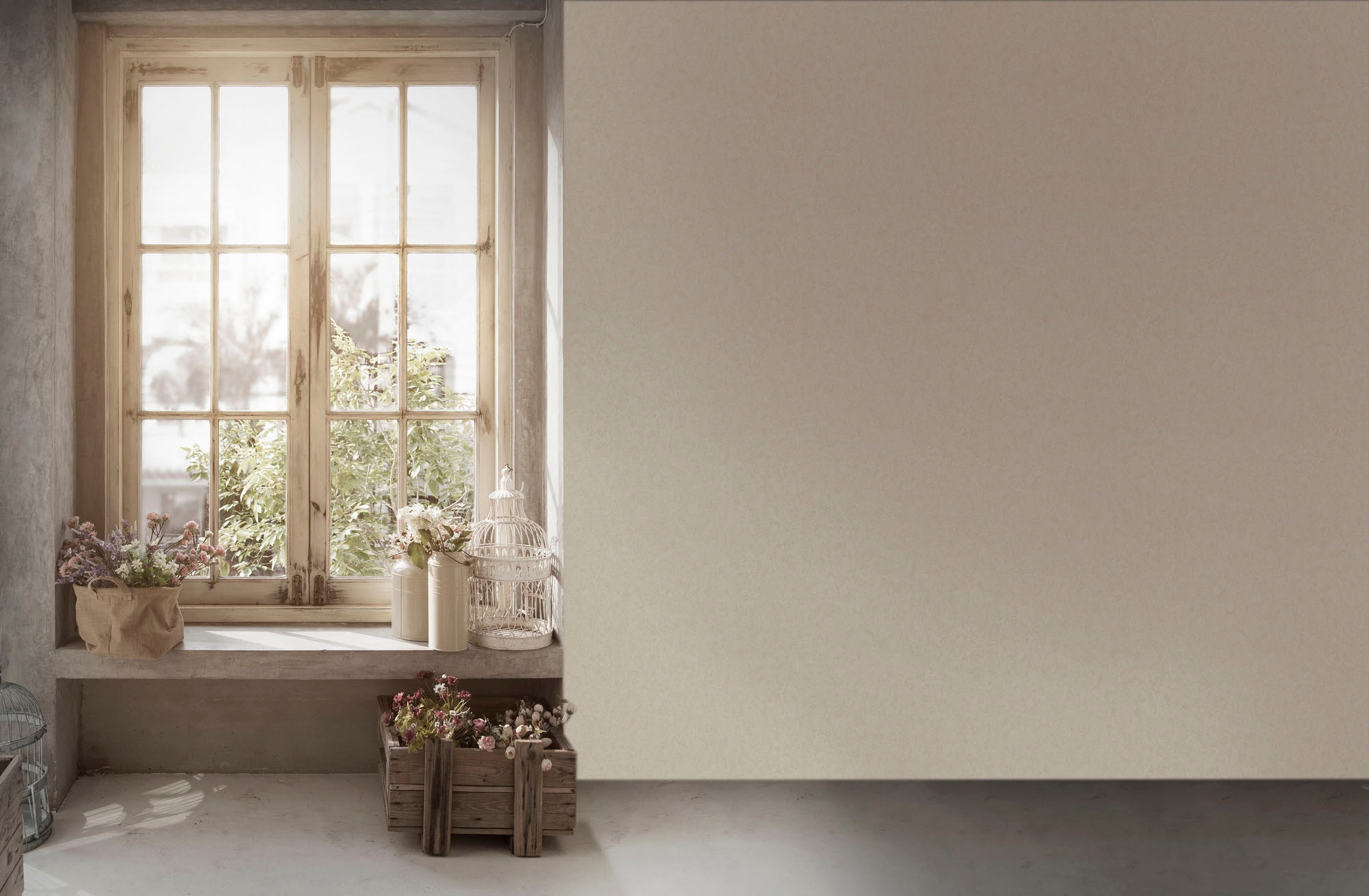 living walls Vliestapete »My Home My Spa«, unifarben-Ton-in-Ton-einfarbig, Uni Tapete einfarbig Tapeten Wohnzimmer Schlafzimmer Küche modern Büro