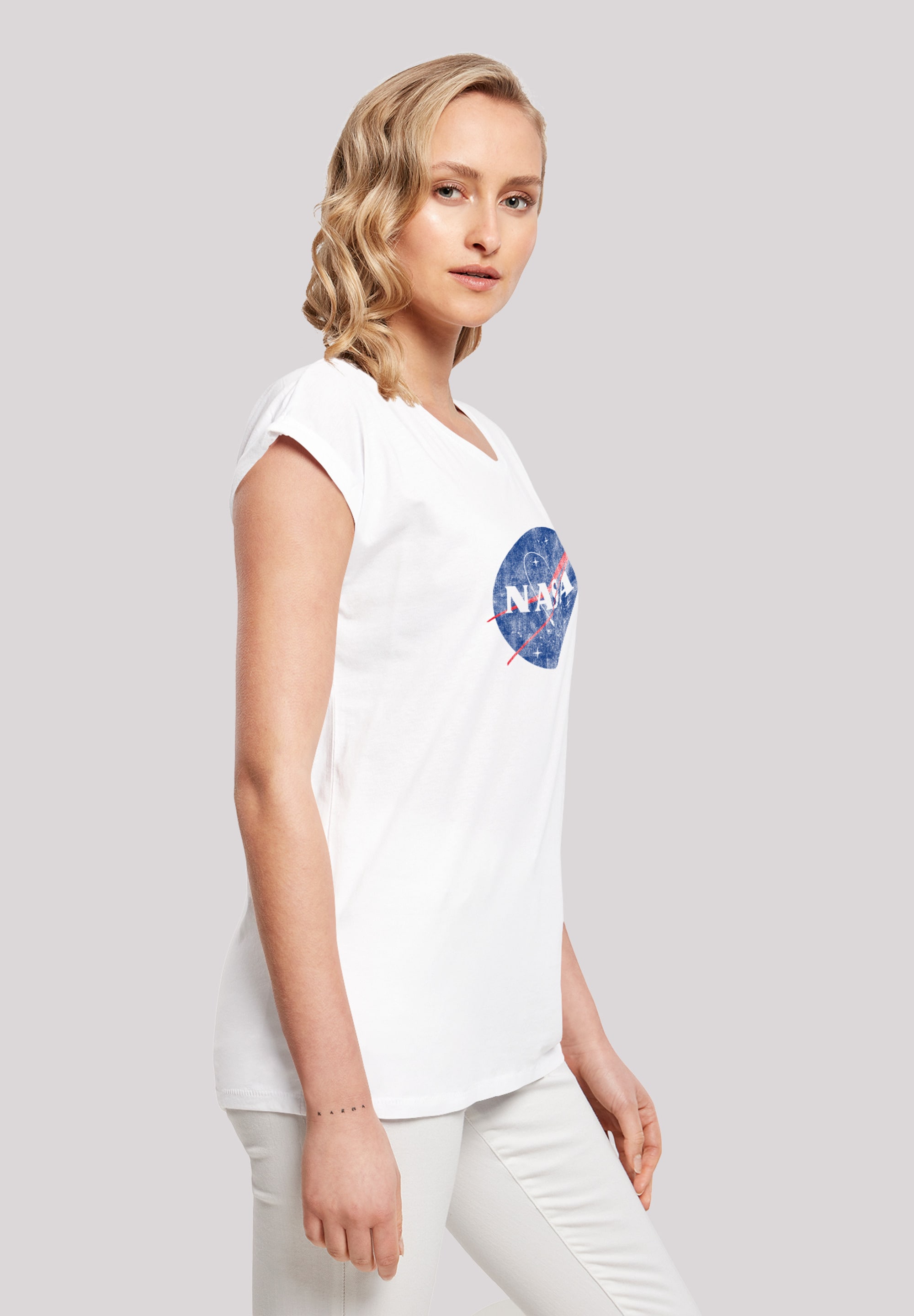 F4NT4STIC T-Shirt »NASA Classic Insignia Logo Distressed'«, Print